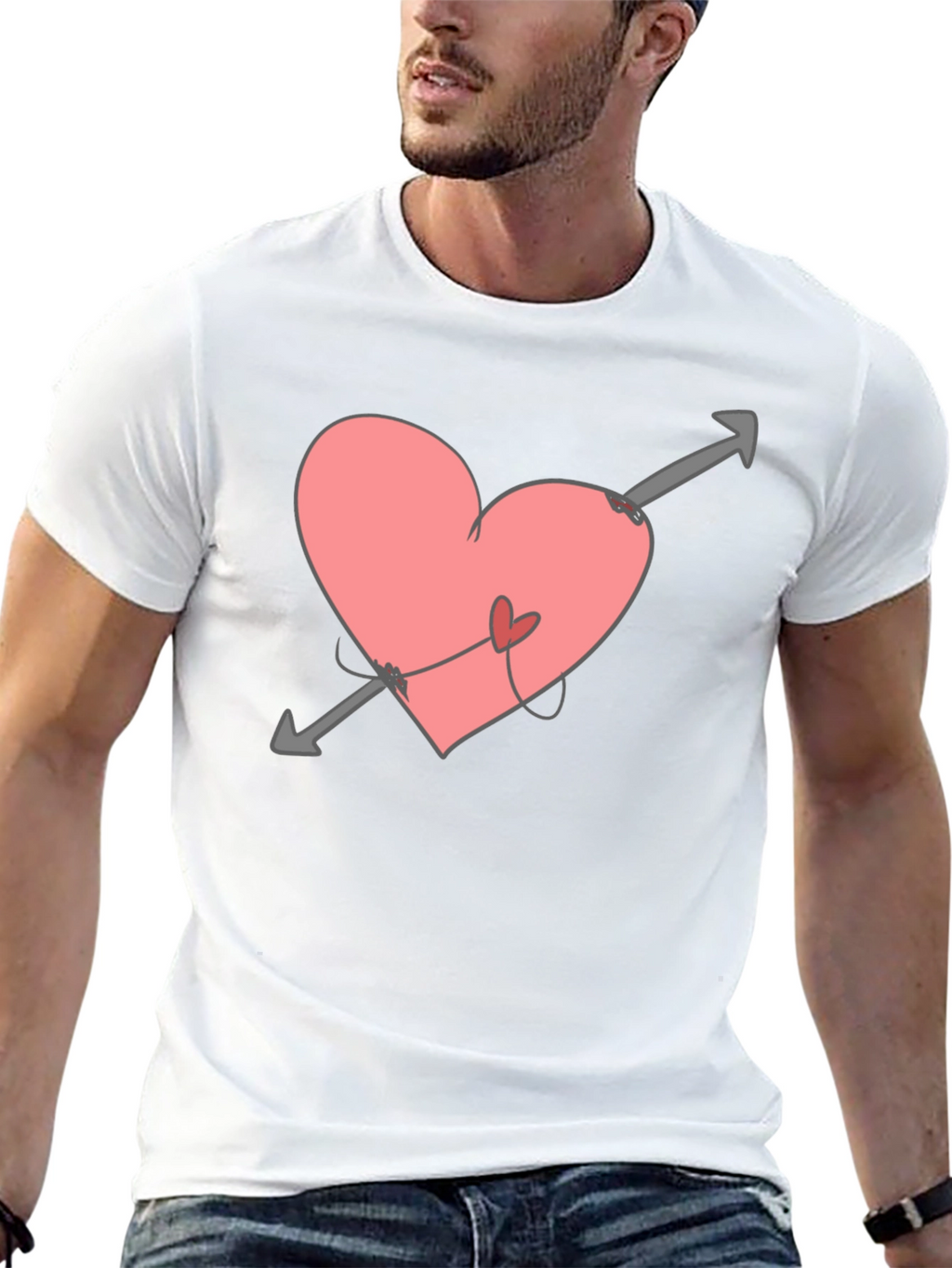 Heart Arrow Tee - Love Struck Black T-Shirt