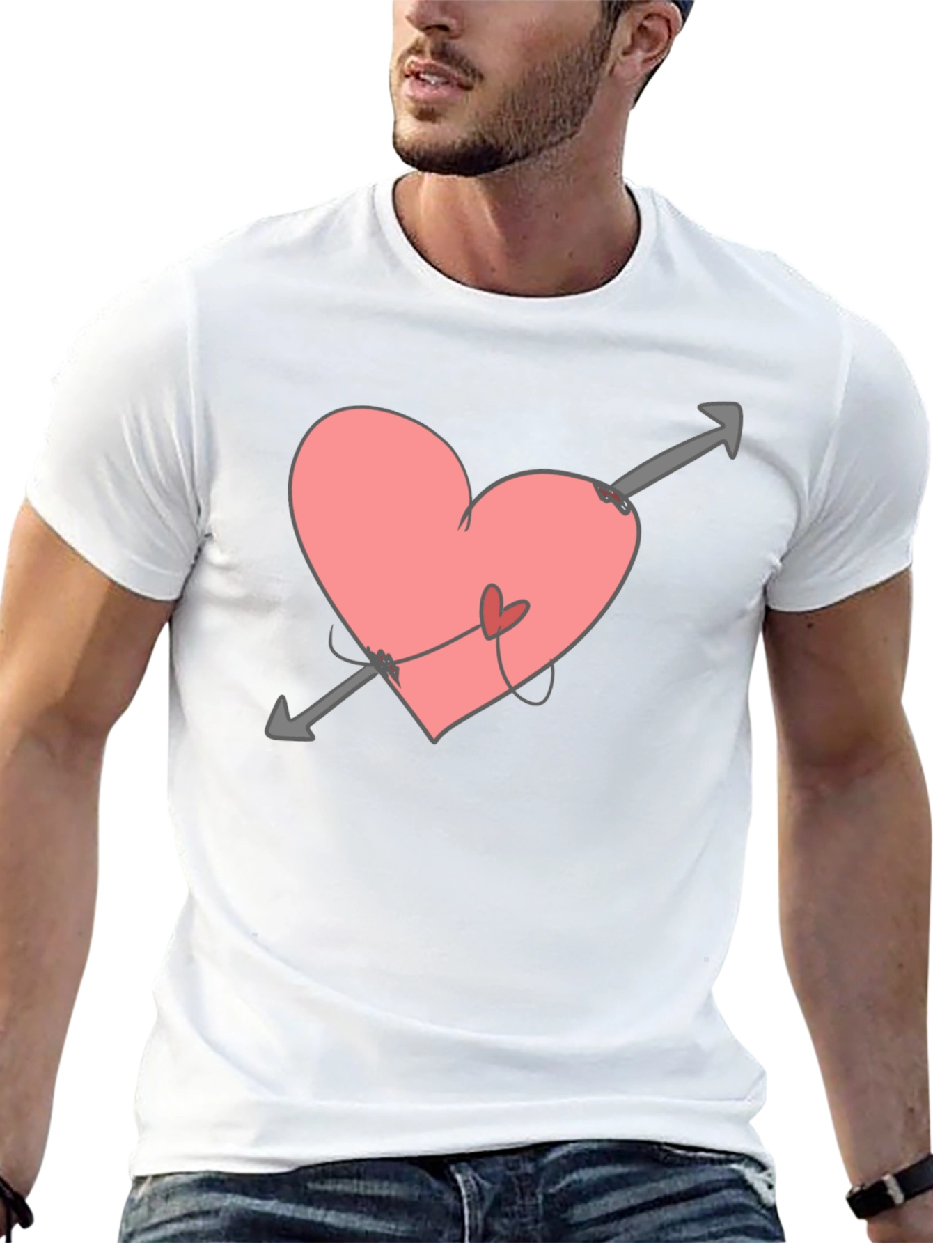 Heart Arrow Tee - Love Struck Black T-Shirt
