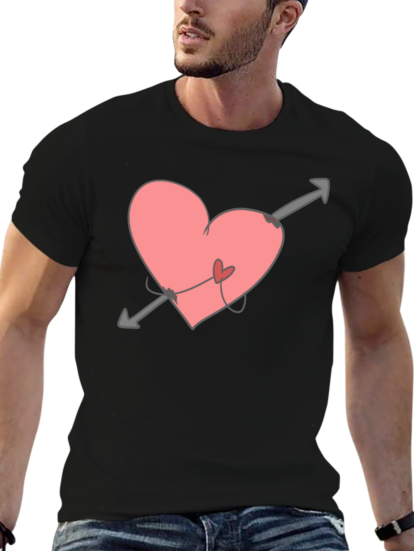 Heart Arrow Tee - Love Struck Black T-Shirt