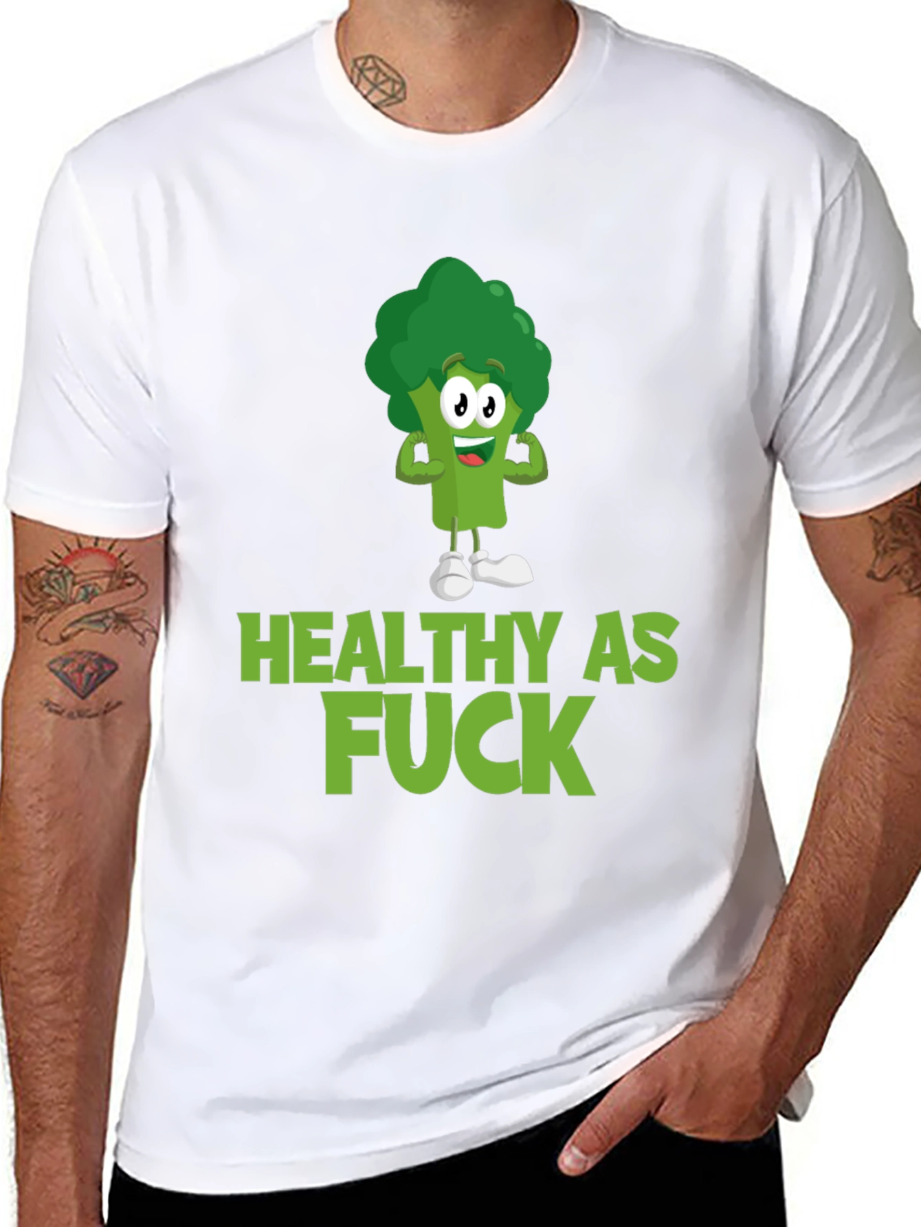 Healthy As F*ck Broccoli T-Shirt