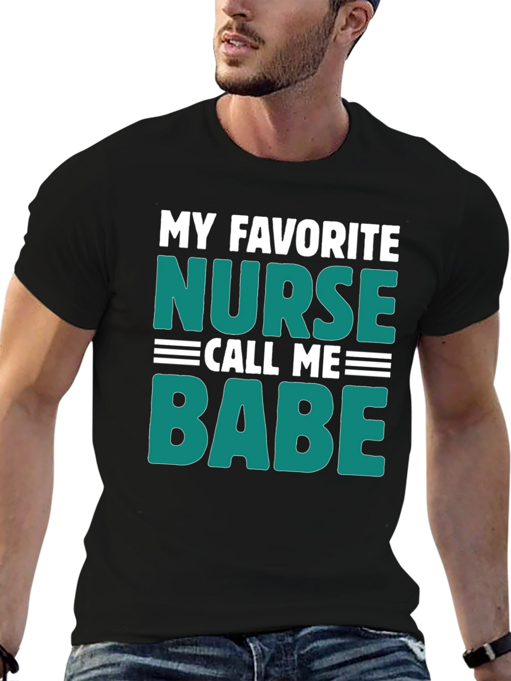 My Favorite Nurse Call Me Babe Graphic Tee
