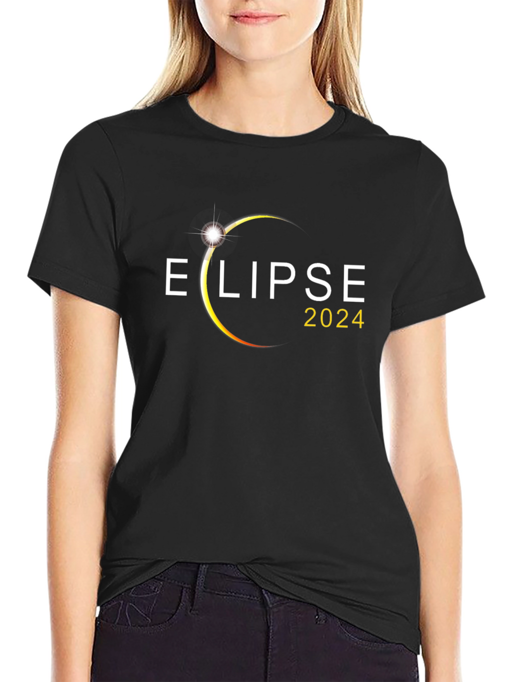 Eclipse 2024 Black T-Shirt