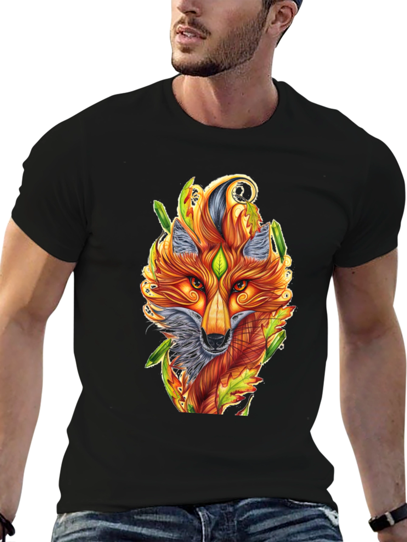 Fox Art T-Shirt - Unique Animal Design
