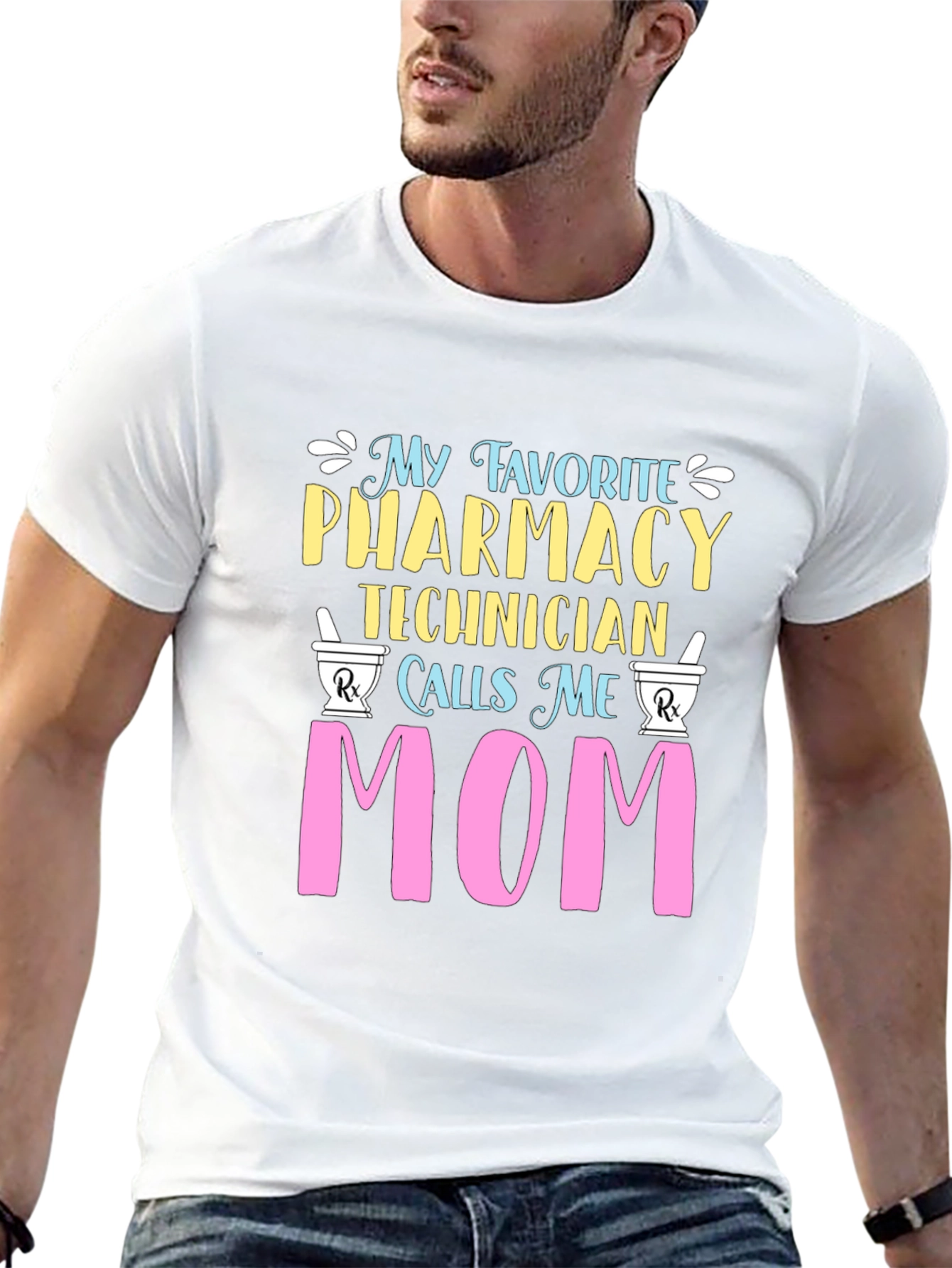 Pharmacy Technician Mom Graphic T-Shirt