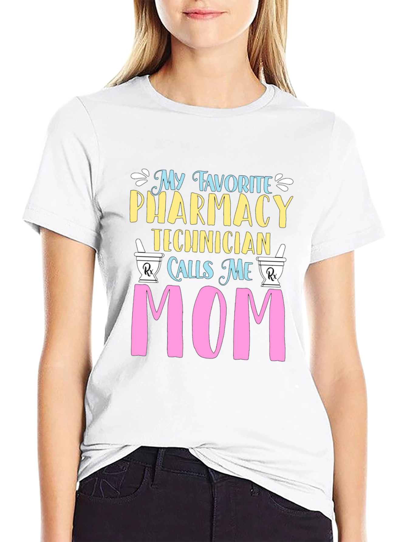 Pharmacy Technician Mom Graphic T-Shirt