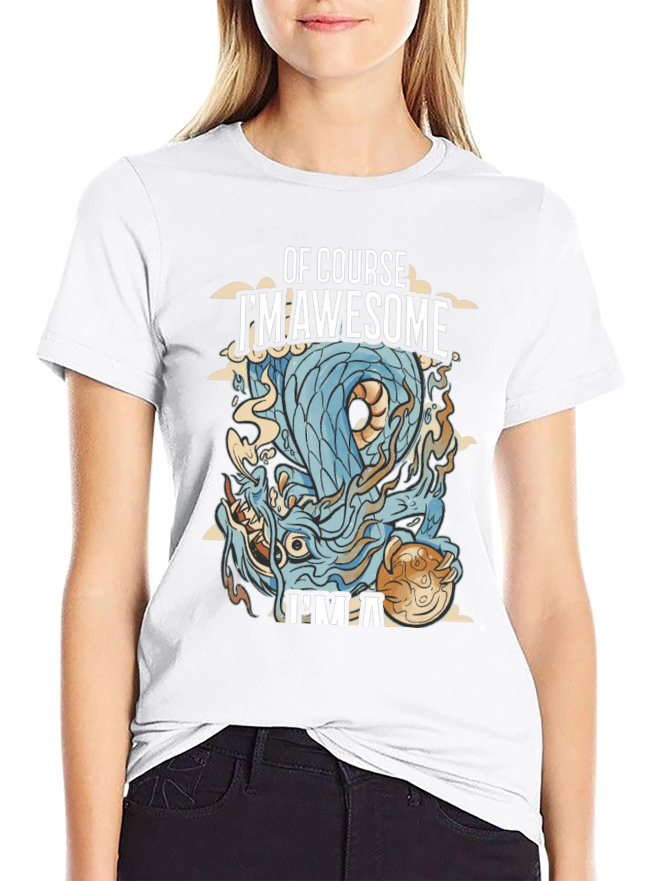 Awesome Dragon Graphic T-Shirt