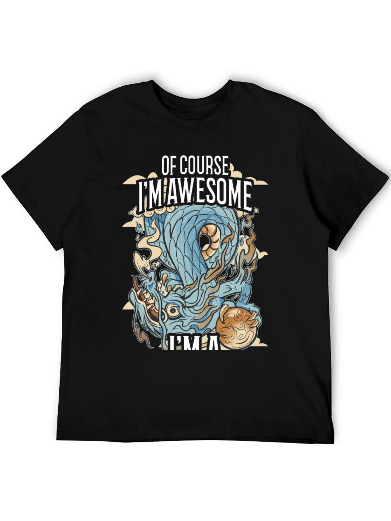 Awesome Dragon Graphic T-Shirt