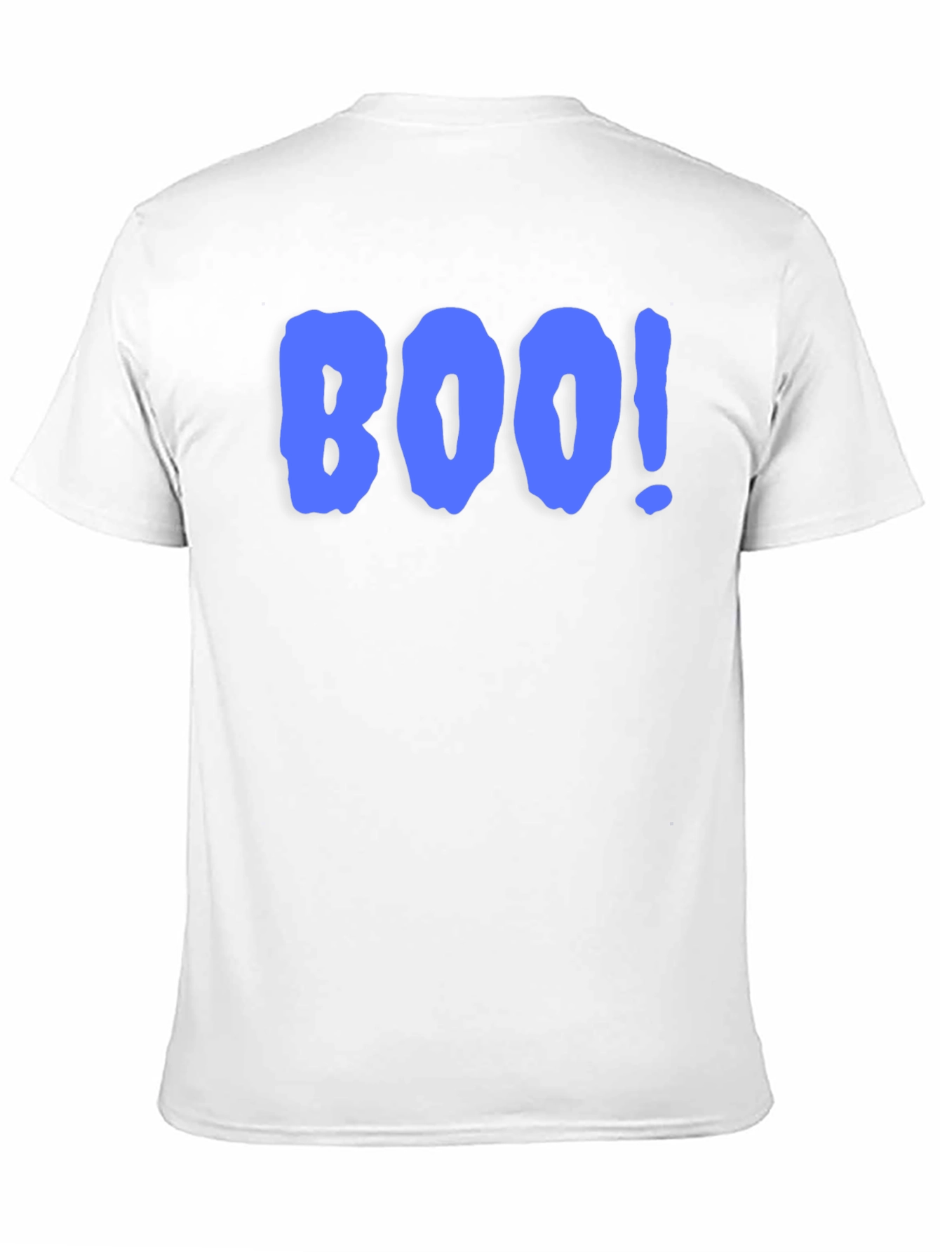 Boo! Graphic Print T-Shirt - Black Crew Neck Tee