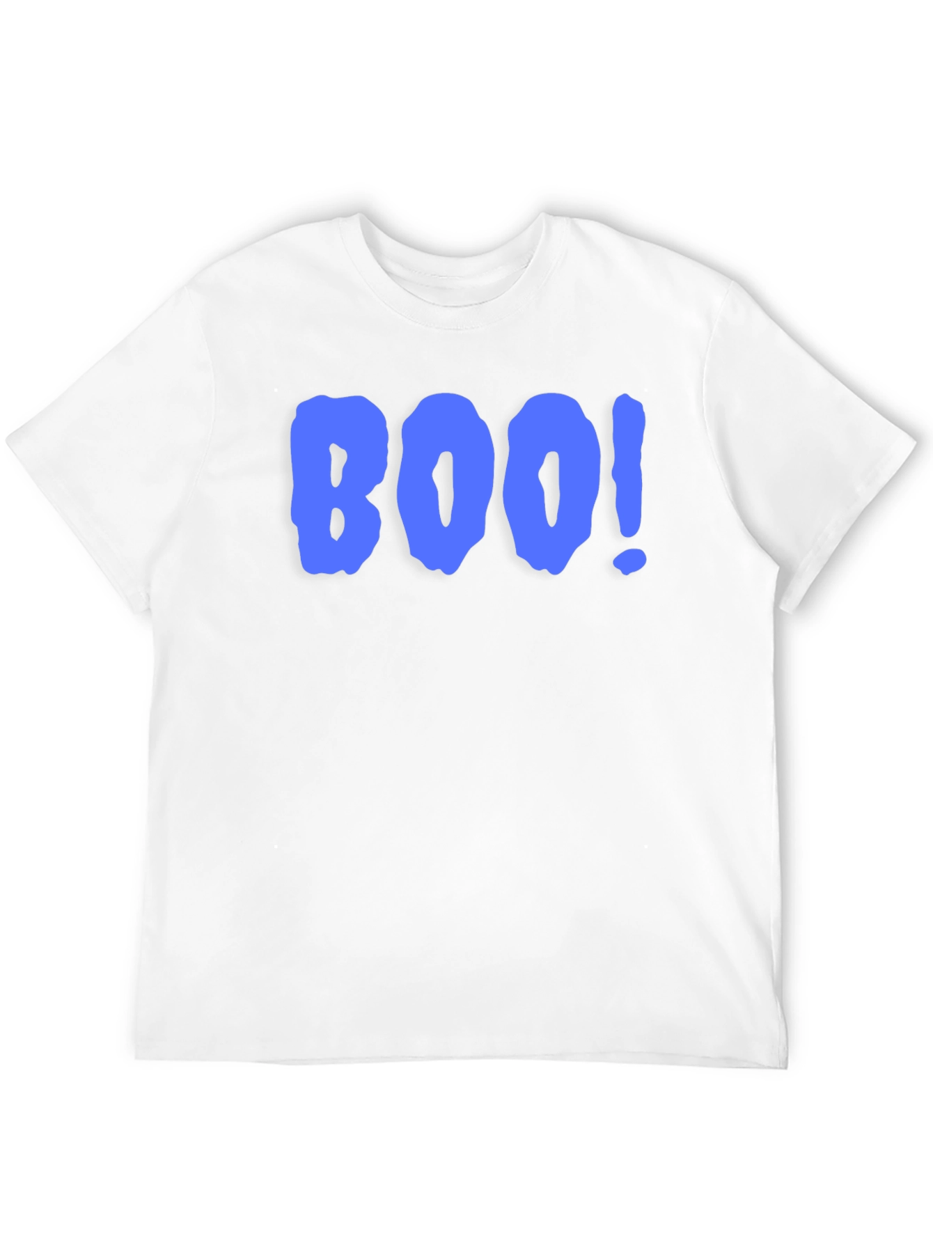 Boo! Graphic Print T-Shirt - Black Crew Neck Tee