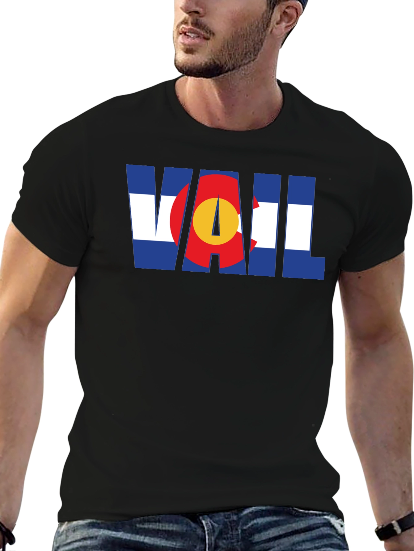 Vail Colorado Flag Graphic T-Shirt