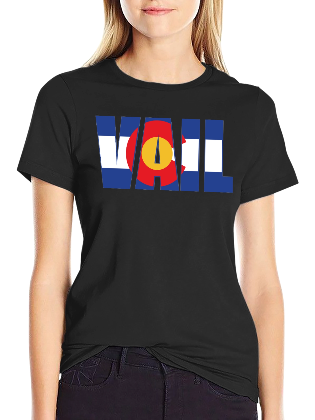 Vail Colorado Flag Graphic T-Shirt