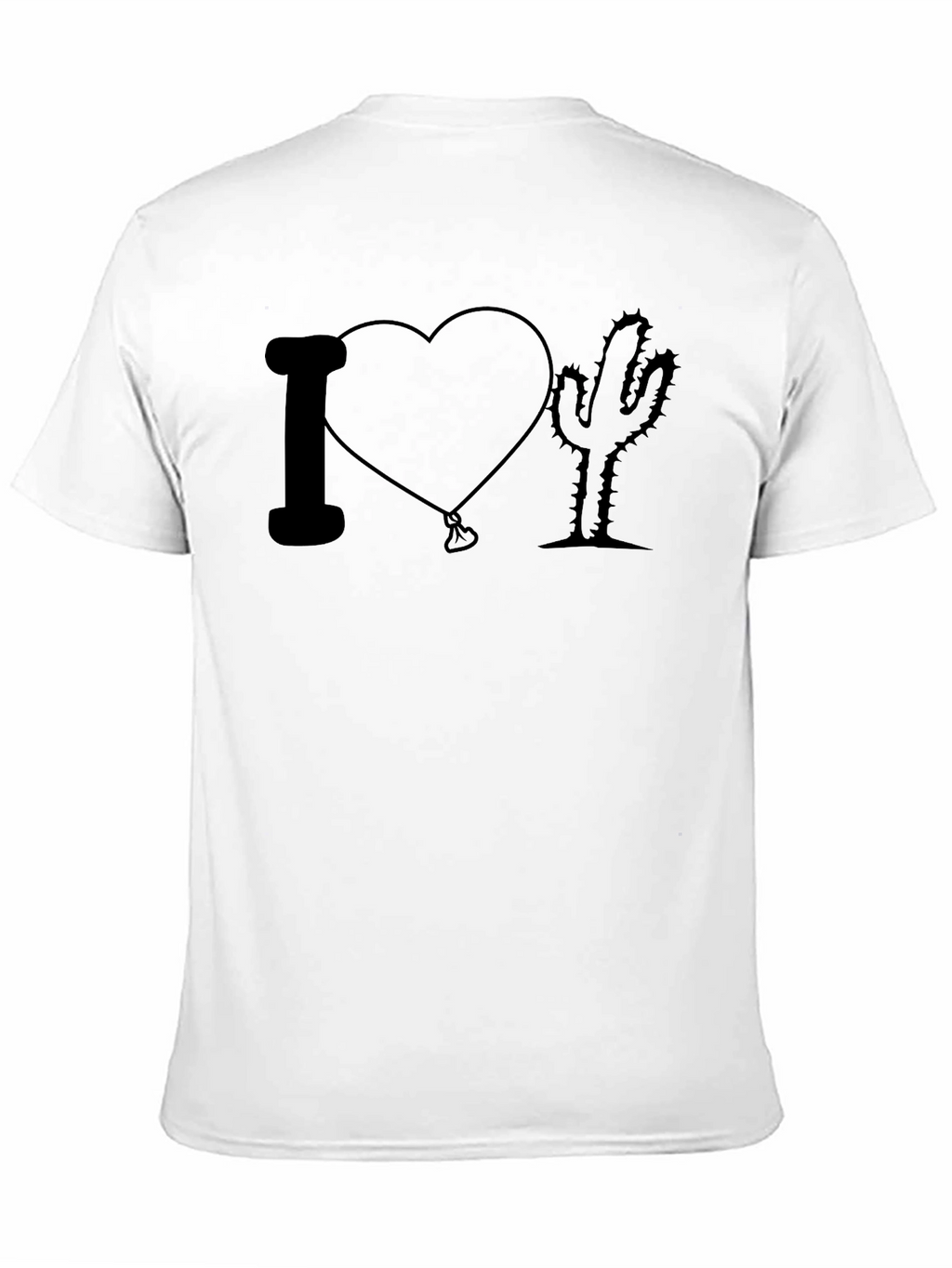 I Heart Cactus T-Shirt - Unisex Black Tee