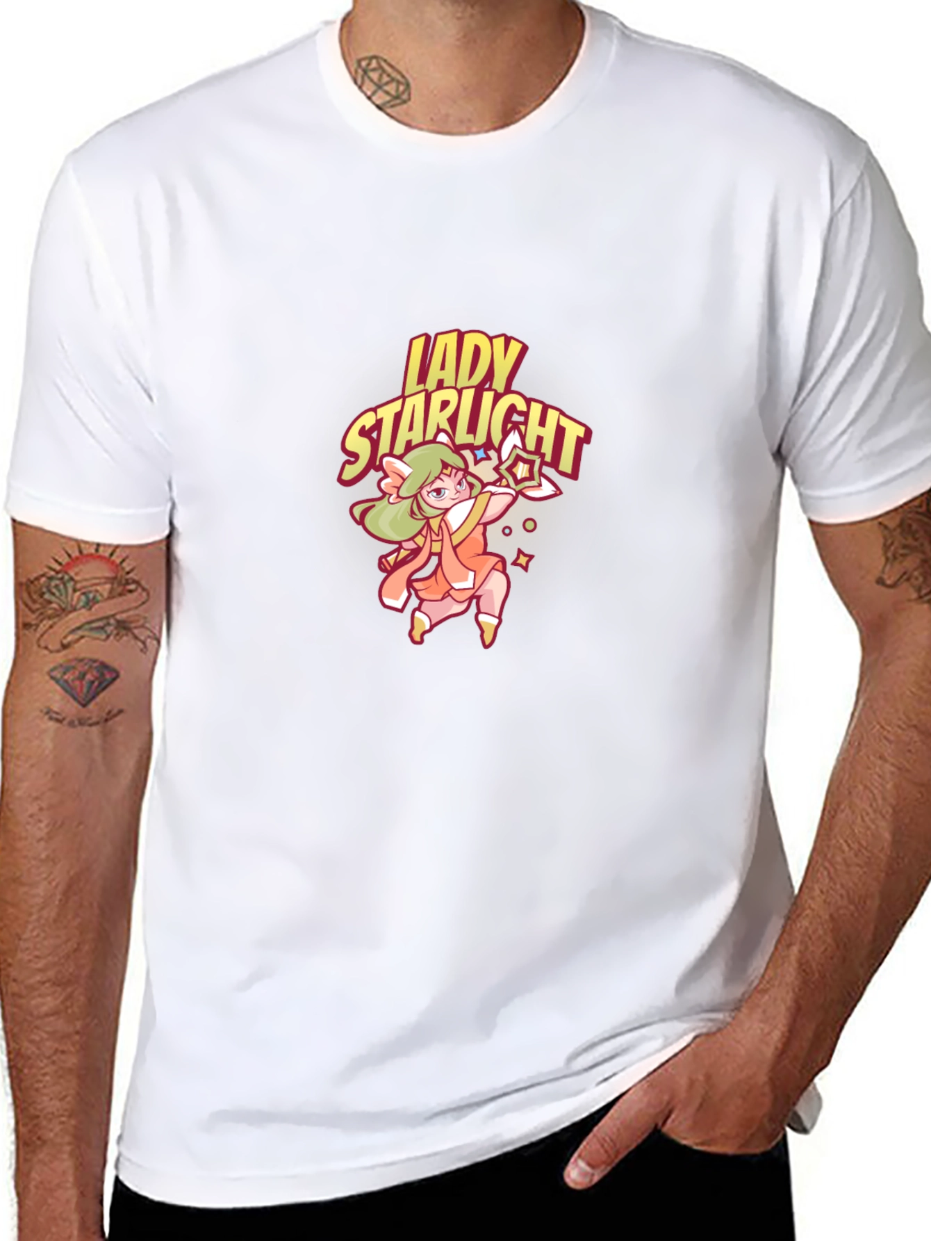 Lady Starlight Graphic Tee - Black Unisex T-Shirt