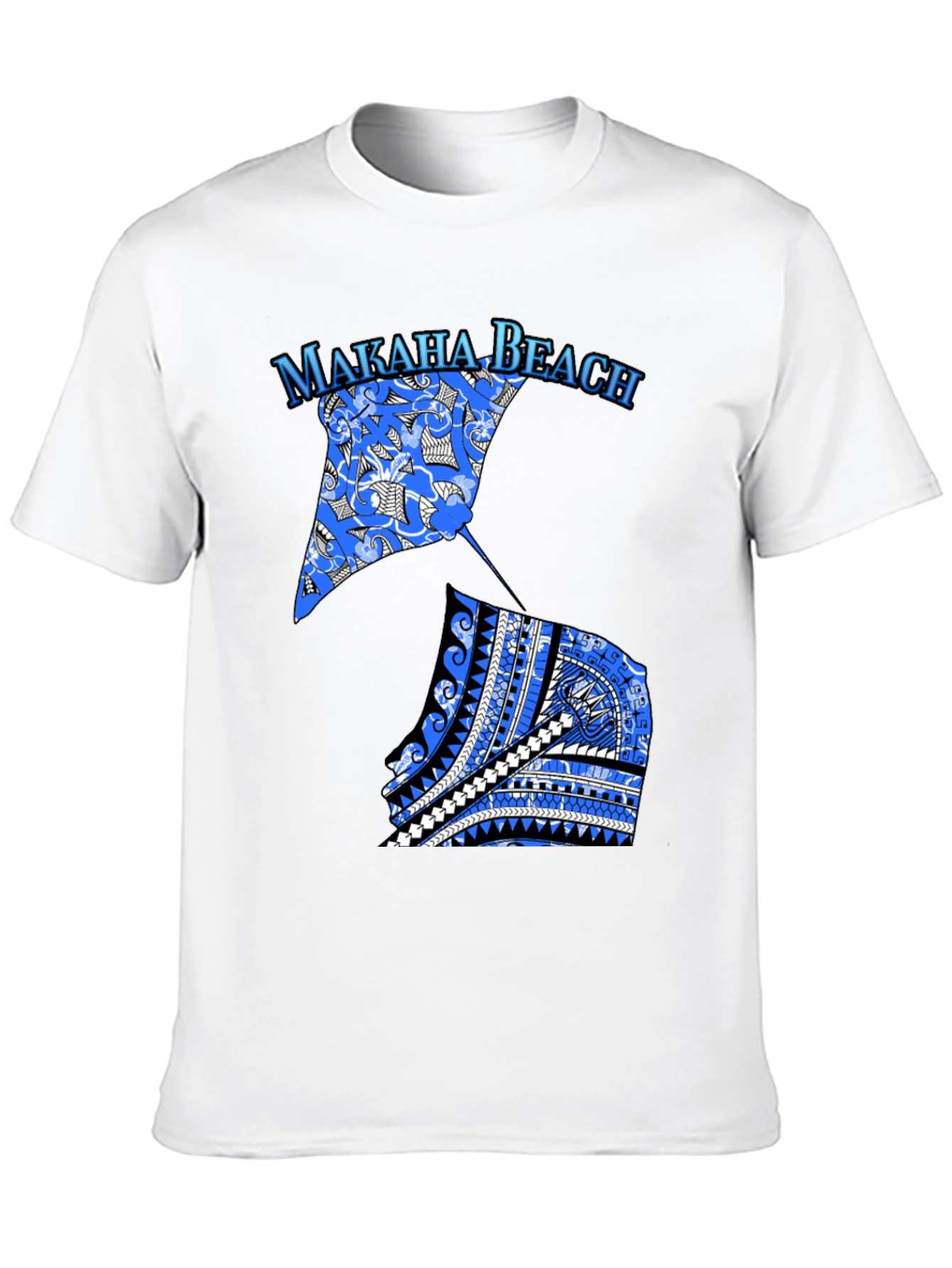 Makaha Beach Stingray T-Shirt - Black