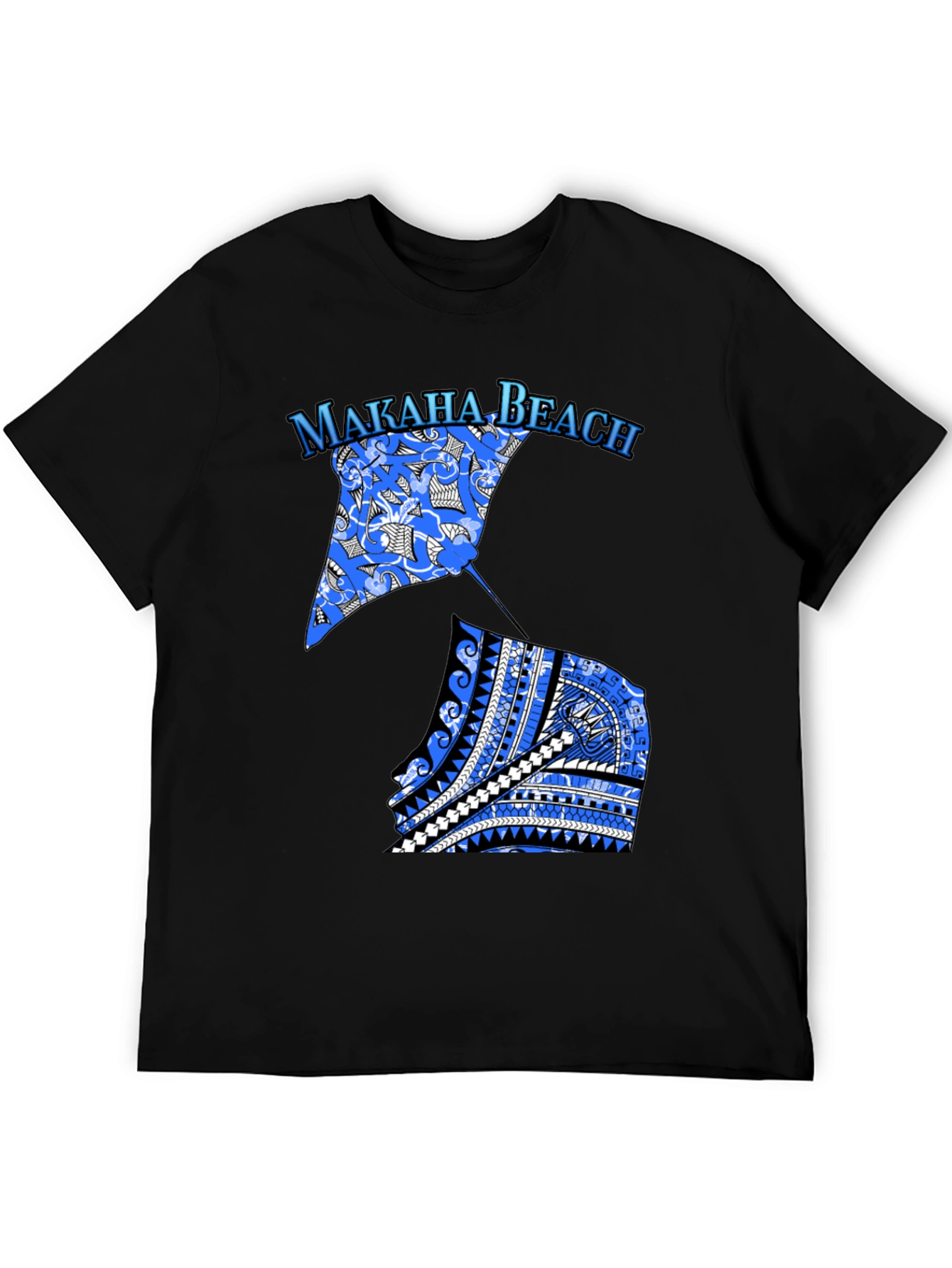 Makaha Beach Stingray T-Shirt - Black