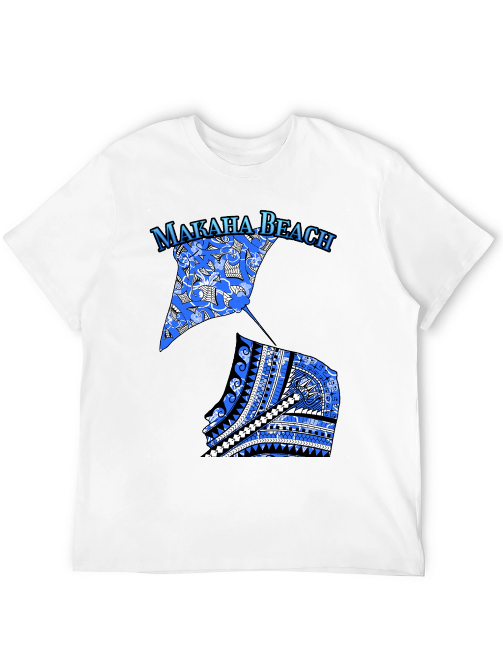Makaha Beach Stingray T-Shirt - Black