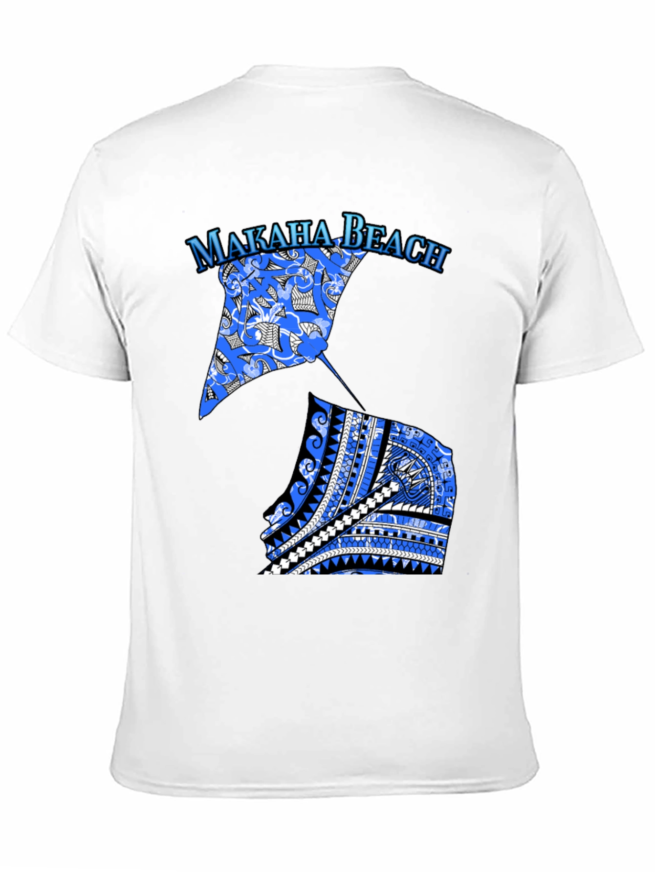 Makaha Beach Stingray T-Shirt - Black
