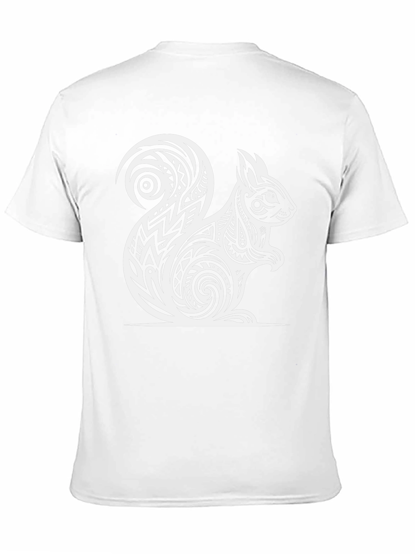 Tribal Squirrel Graphic Tee - Black