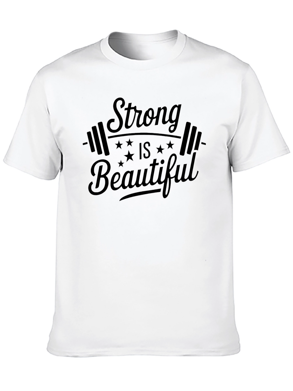 Strong is Beautiful Black Graphic Tee
