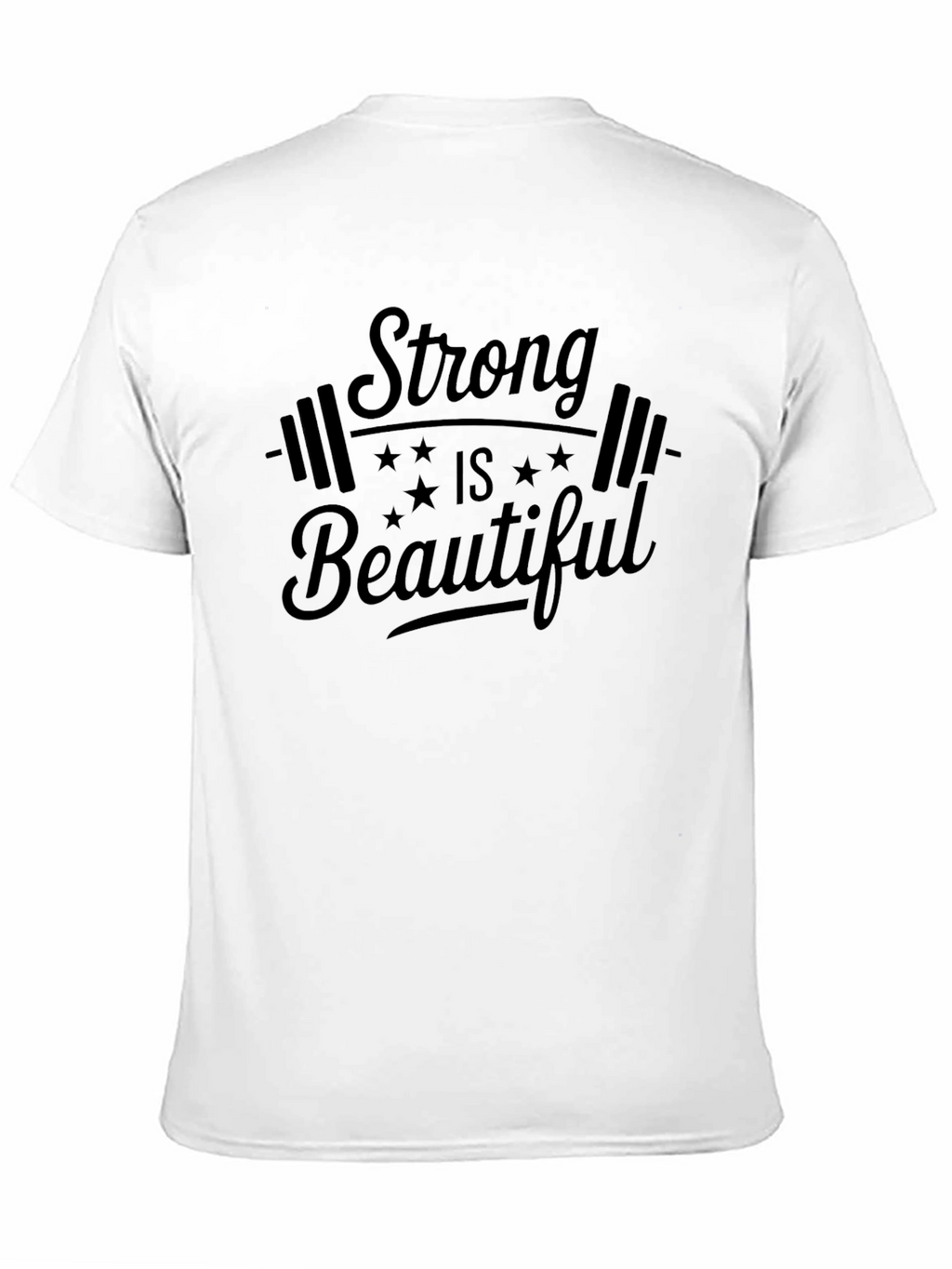 Strong is Beautiful Black Graphic Tee