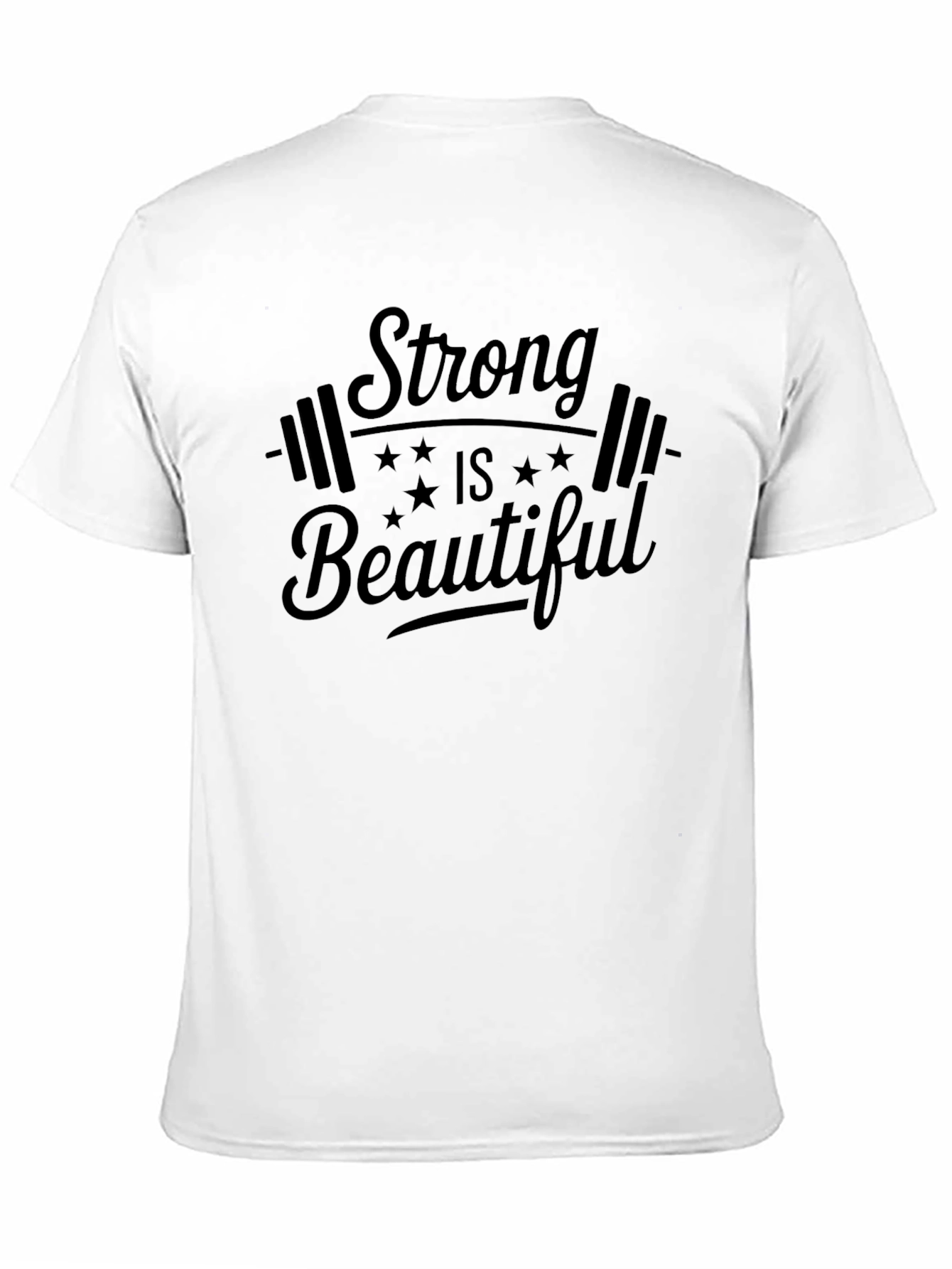 Strong is Beautiful Black Graphic Tee
