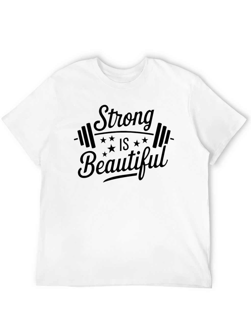 Strong is Beautiful Black Graphic Tee