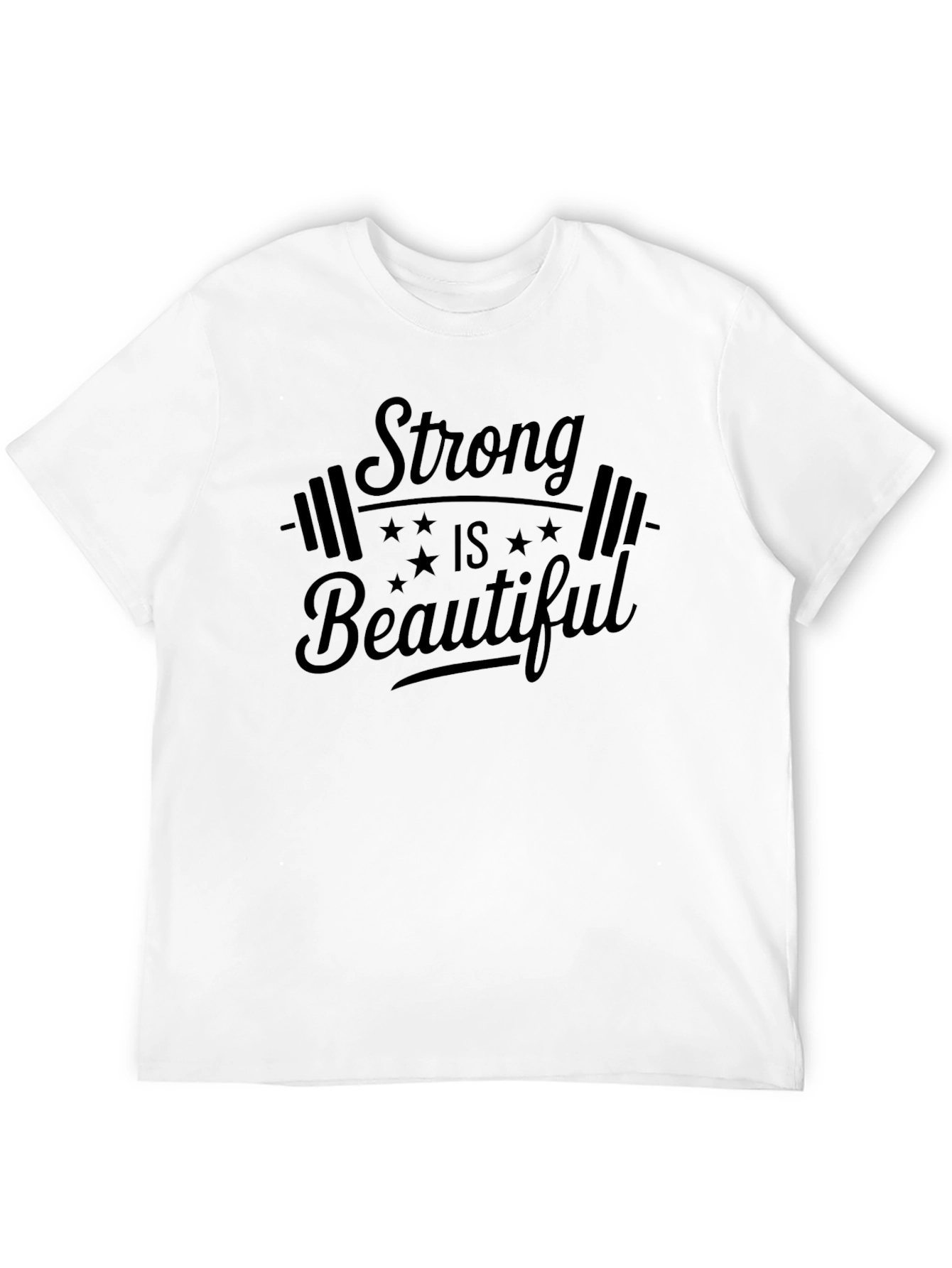 Strong is Beautiful Black Graphic Tee