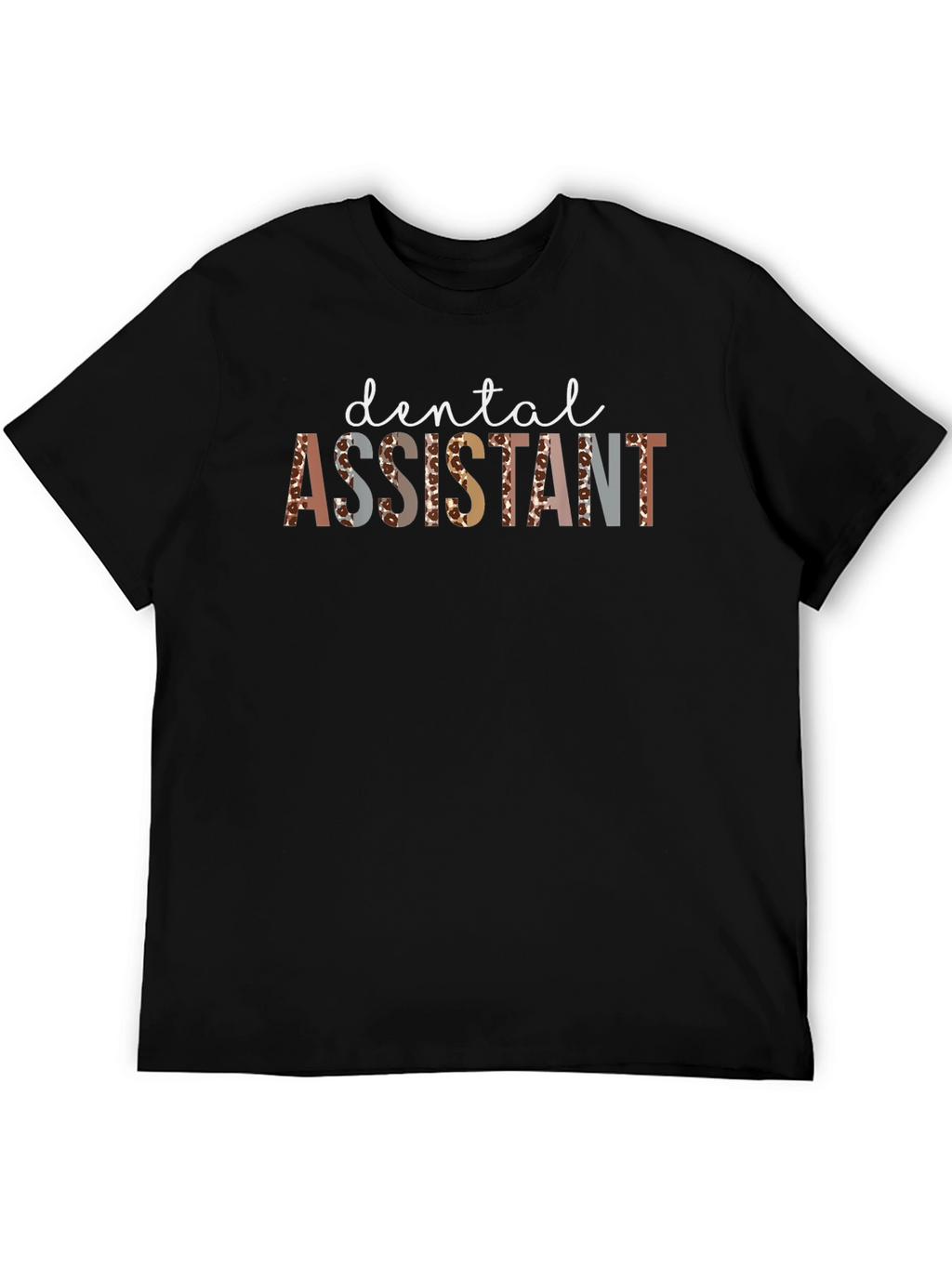 Dental Assistant Leopard Print Graphic Tee