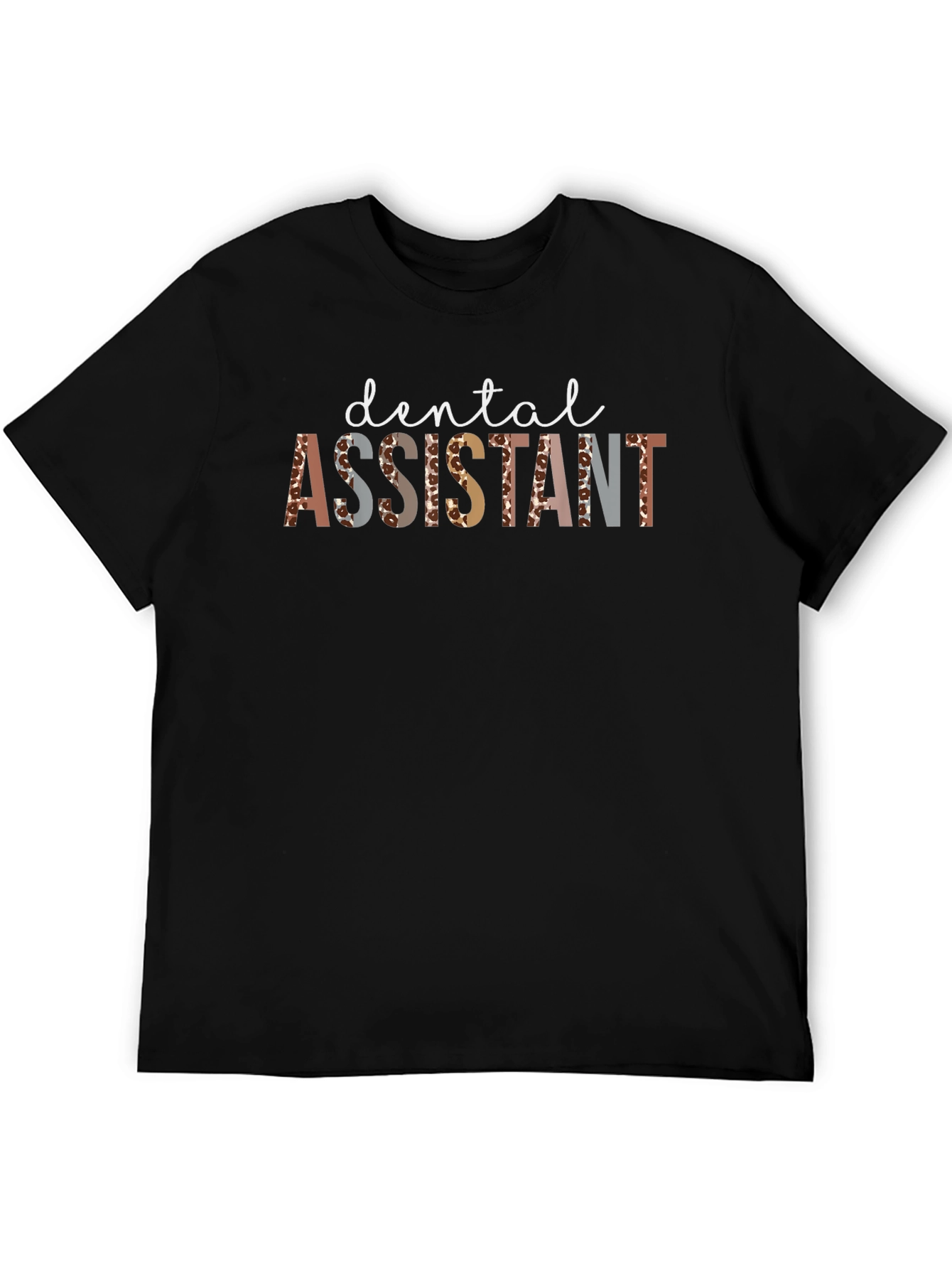 Dental Assistant Leopard Print Graphic Tee