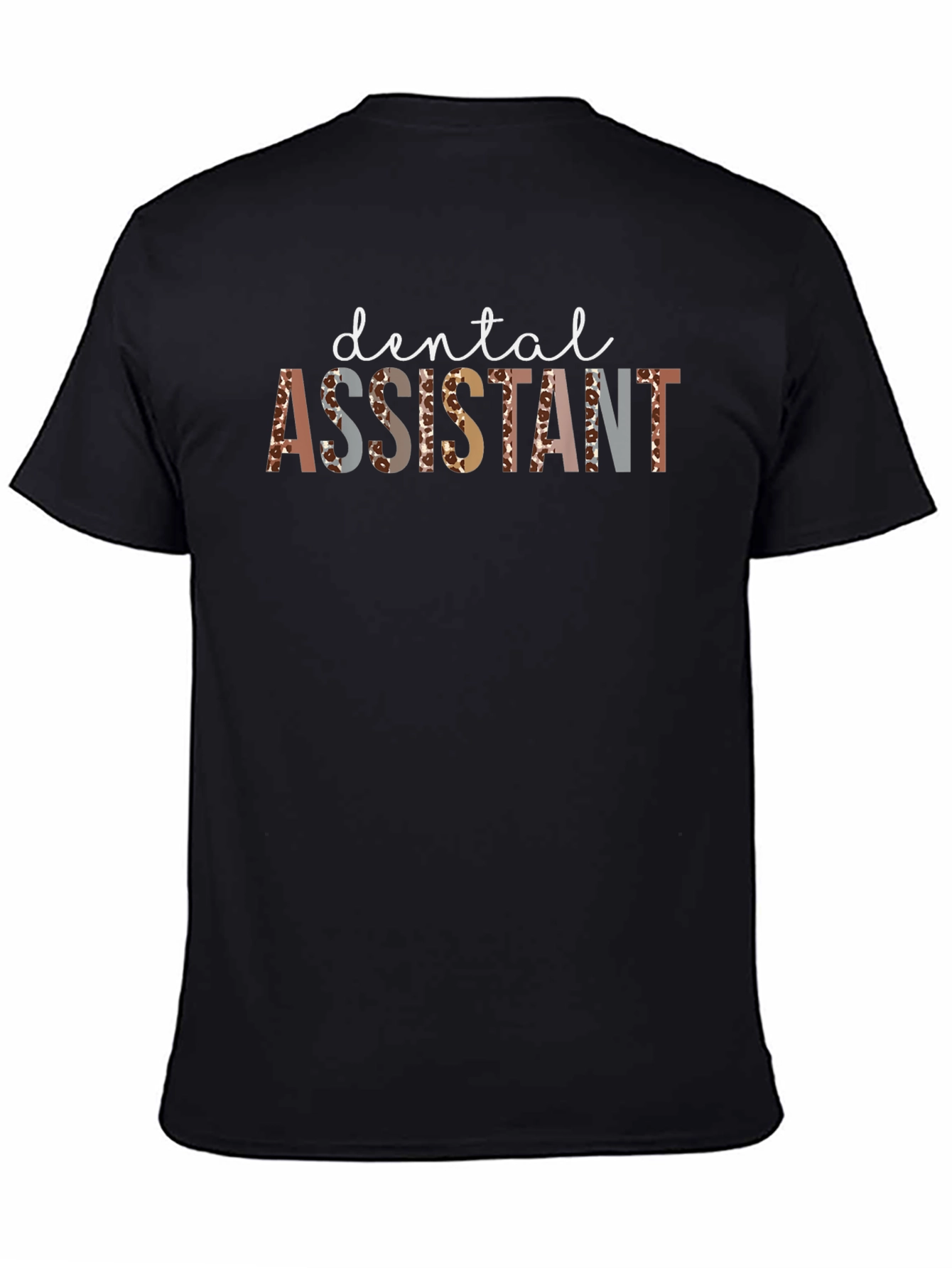 Dental Assistant Leopard Print Graphic Tee