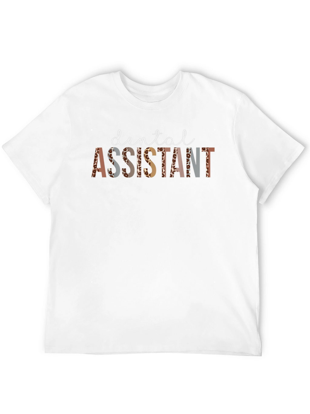 Dental Assistant Leopard Print Graphic Tee