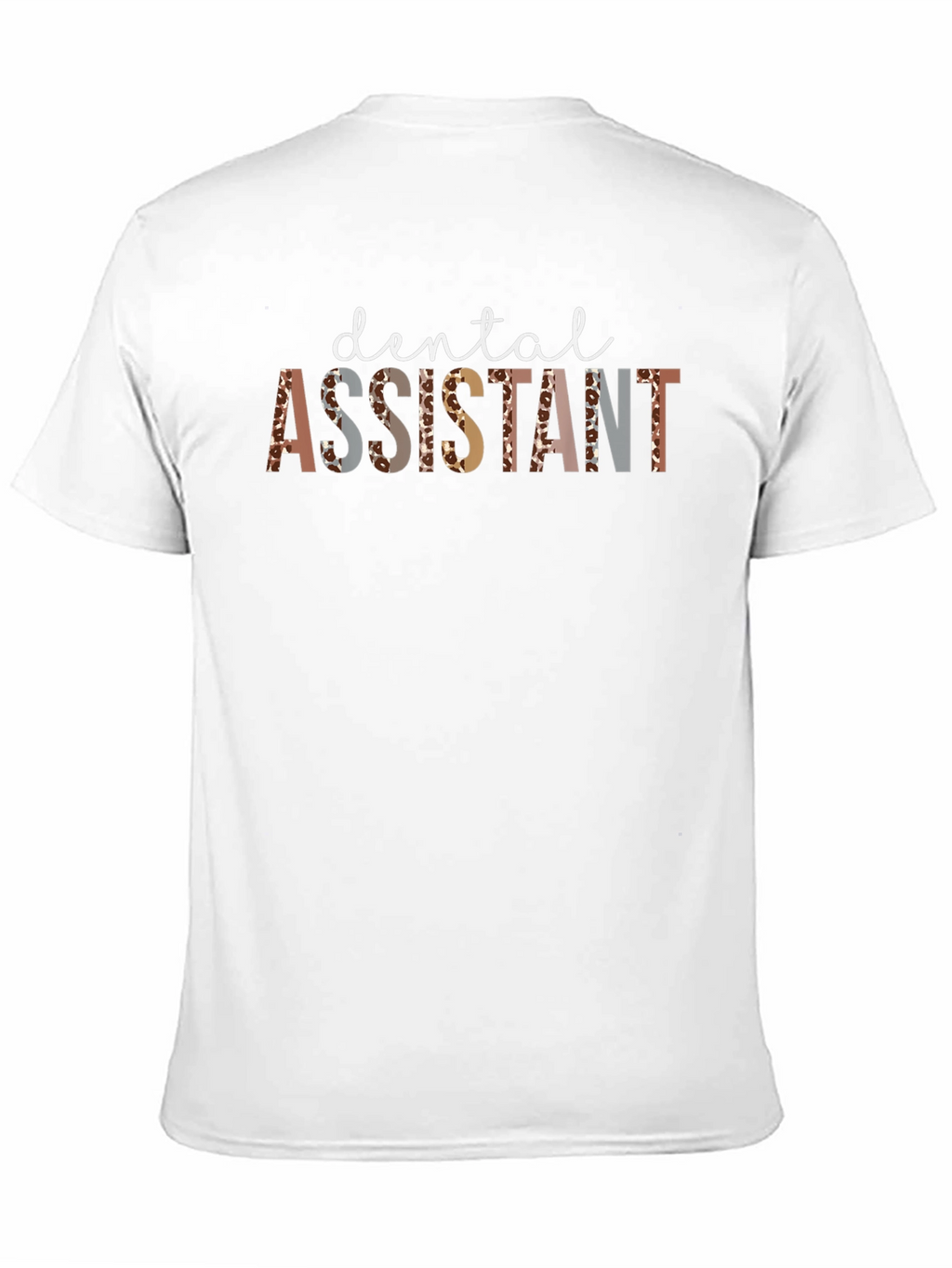 Dental Assistant Leopard Print Graphic Tee