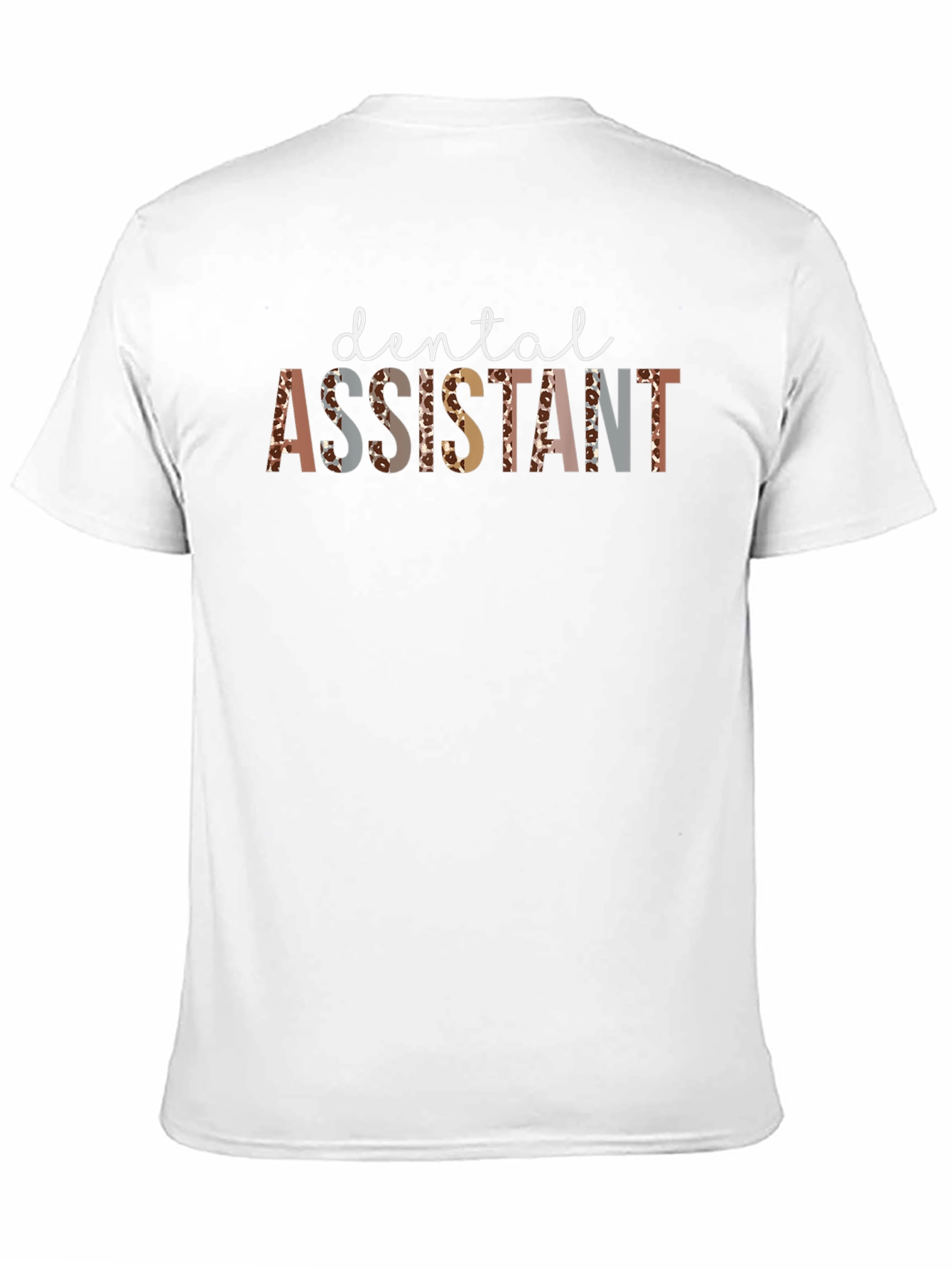 Dental Assistant Leopard Print Graphic Tee