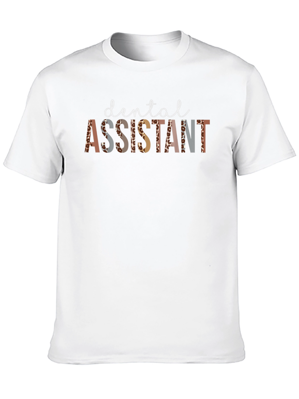 Dental Assistant Leopard Print Graphic Tee