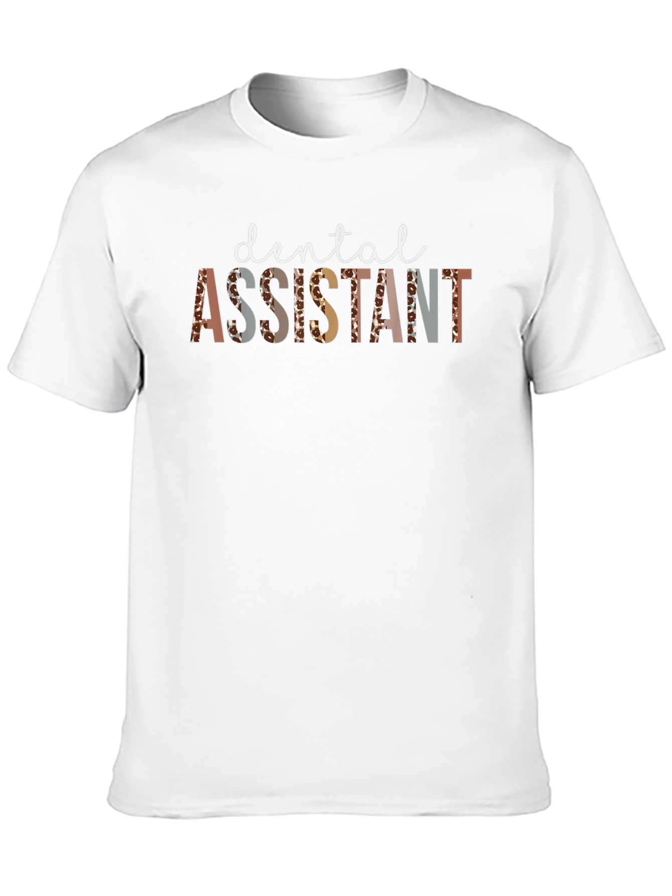 Dental Assistant Leopard Print Graphic Tee