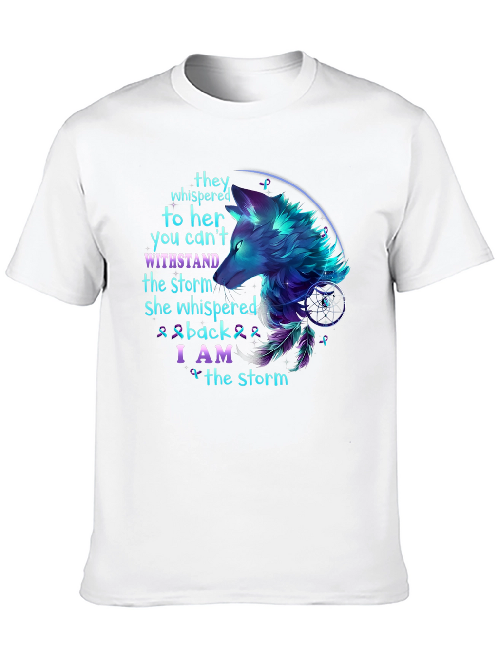 Wolf Storm T-Shirt: Stand Strong Graphic Tee