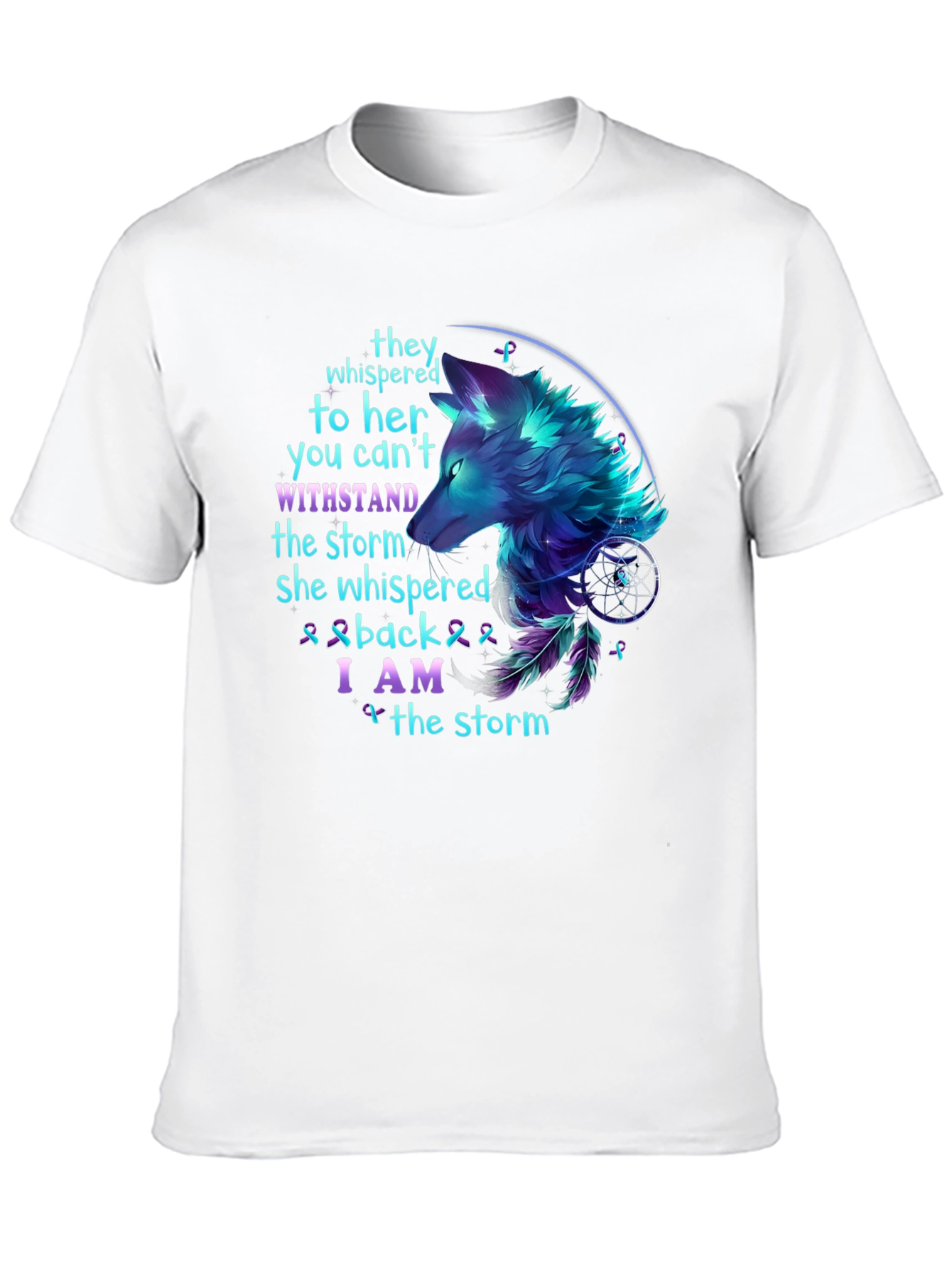 Wolf Storm T-Shirt: Stand Strong Graphic Tee