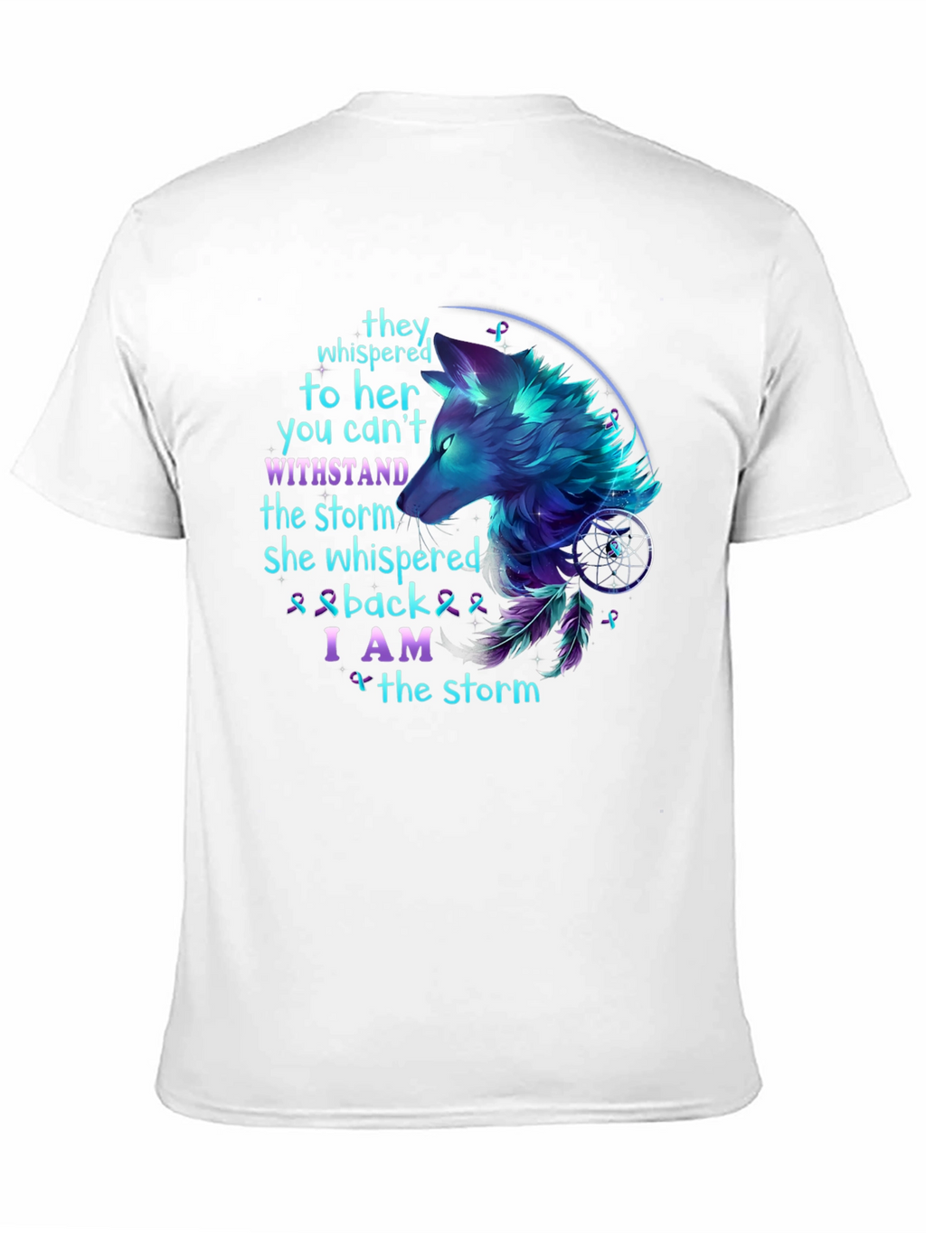 Wolf Storm T-Shirt: Stand Strong Graphic Tee