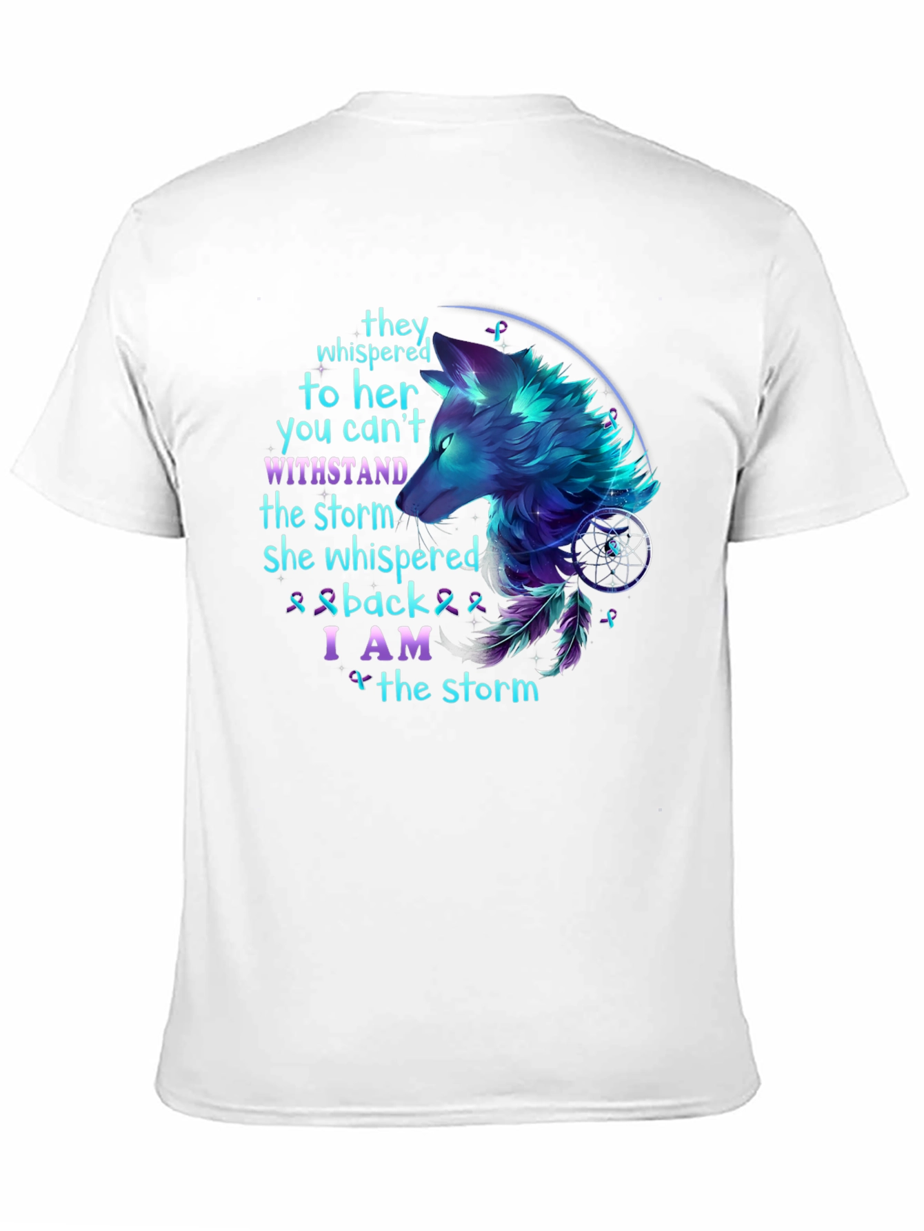 Wolf Storm T-Shirt: Stand Strong Graphic Tee