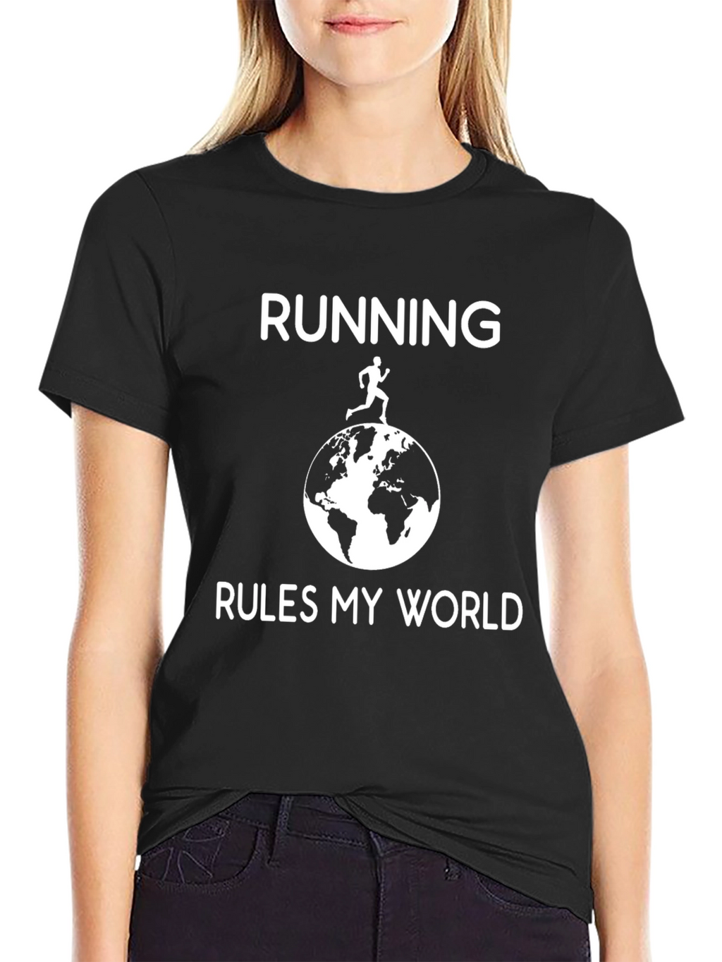 Running Rules My World Graphic T-Shirt