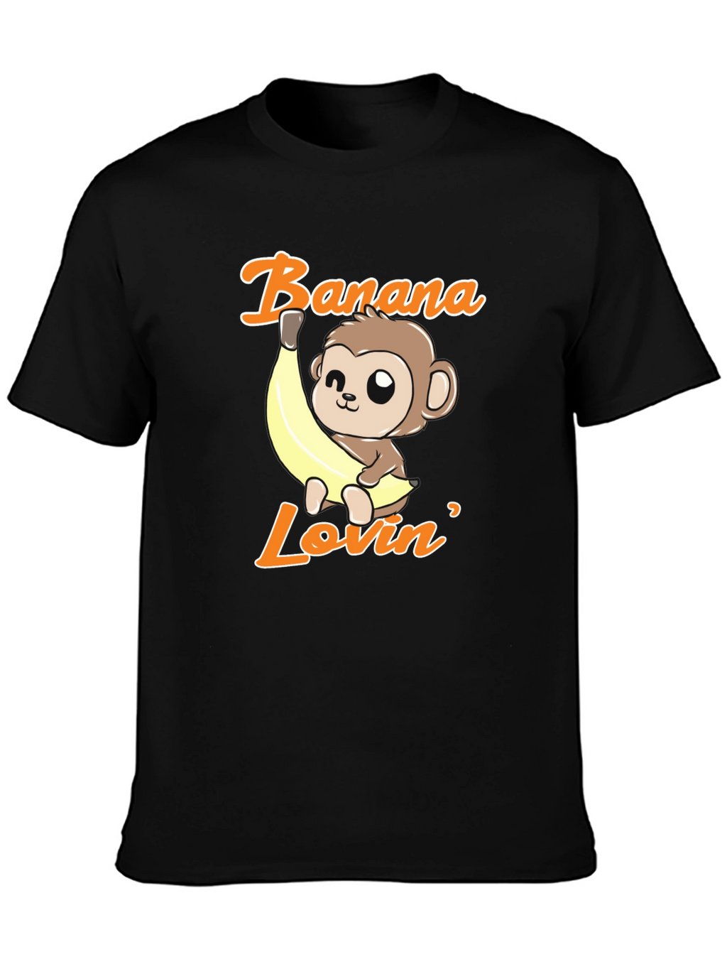 Banana Lovin Monkey T-Shirt - Cute Cartoon Graphic Tee