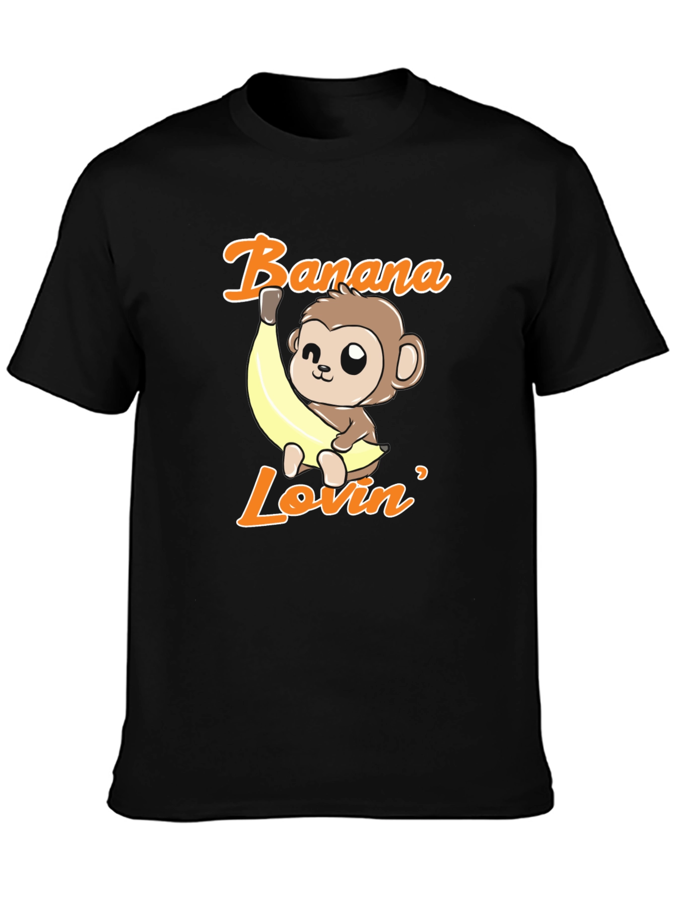 Banana Lovin Monkey T-Shirt - Cute Cartoon Graphic Tee