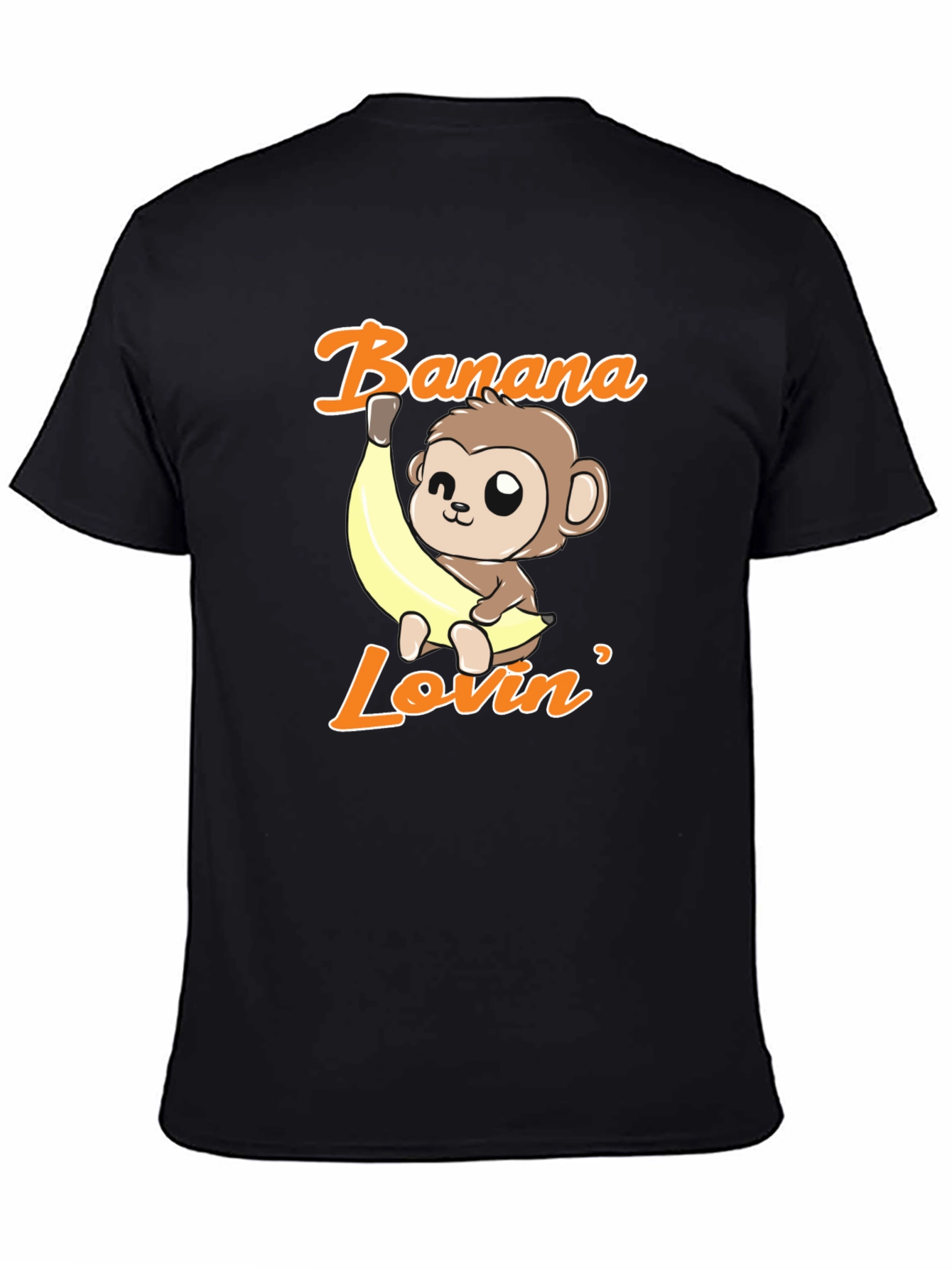 Banana Lovin Monkey T-Shirt - Cute Cartoon Graphic Tee