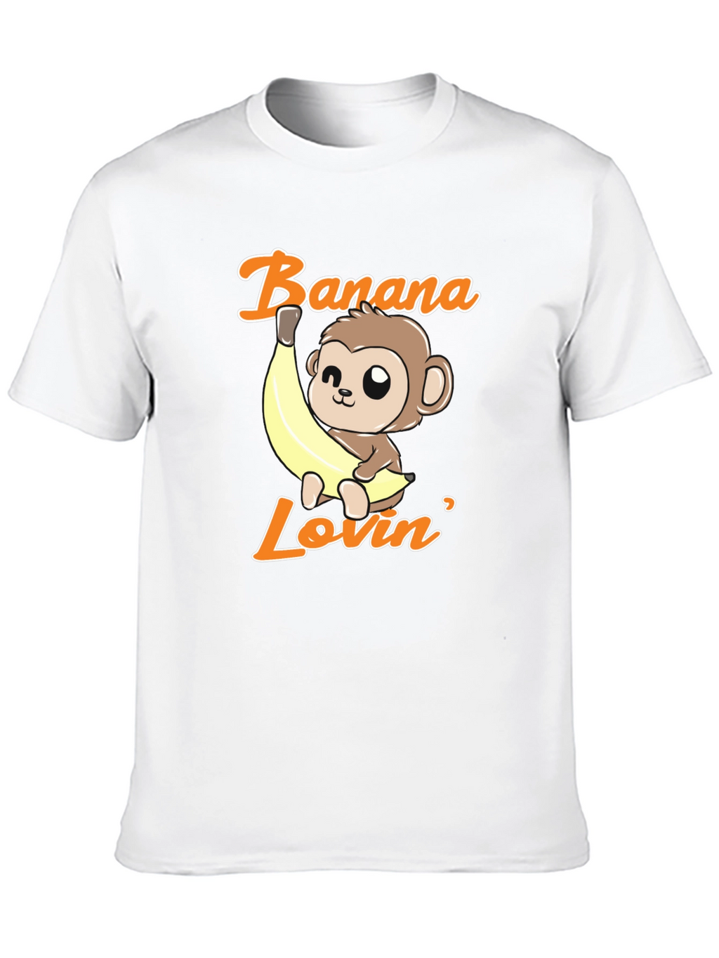 Banana Lovin Monkey T-Shirt - Cute Cartoon Graphic Tee