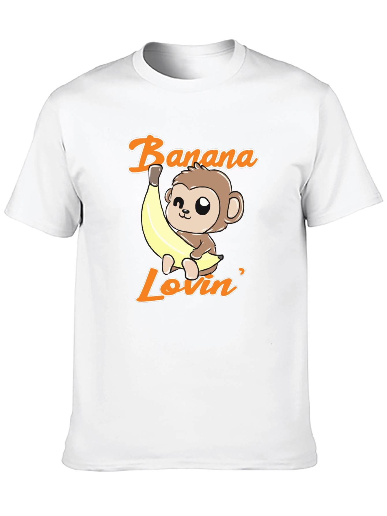 Banana Lovin Monkey T-Shirt - Cute Cartoon Graphic Tee