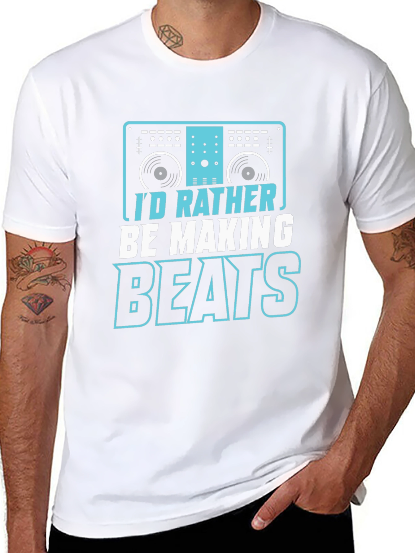 Id Rather Be Making Beats Graphic Tee