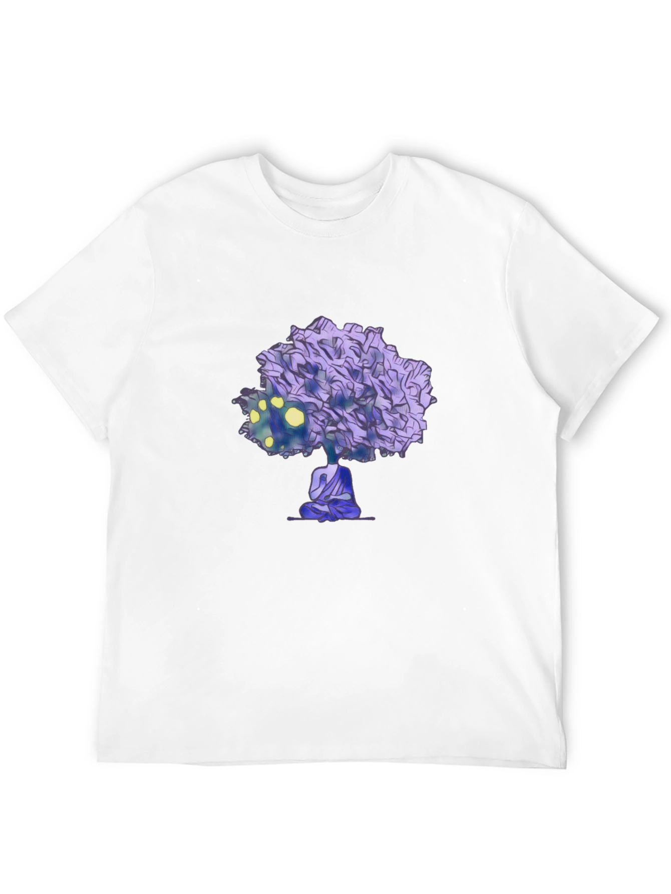 Meditative Tree Graphic Tee - Zen Style Shirt