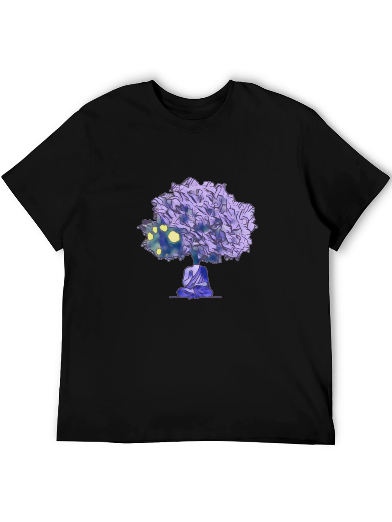 Meditative Tree Graphic Tee - Zen Style Shirt