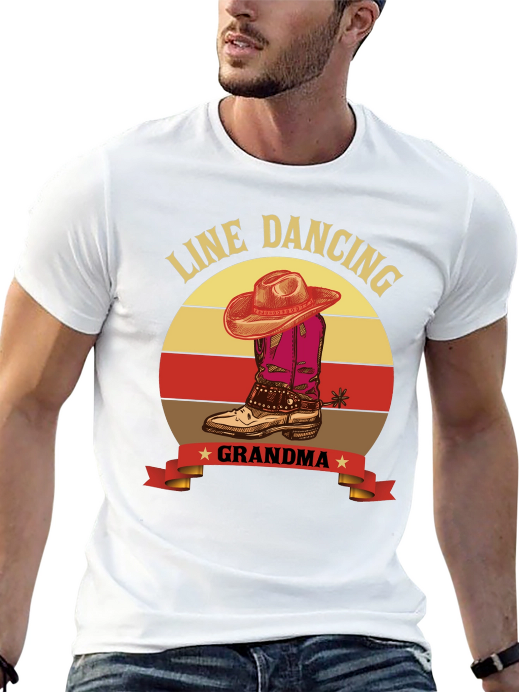 Line Dancing Grandma T-Shirt - Western Style