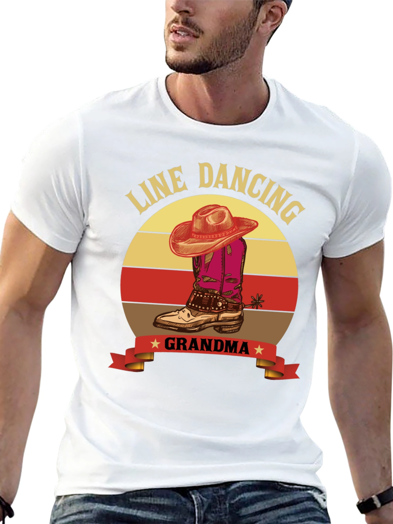 Line Dancing Grandma T-Shirt - Western Style